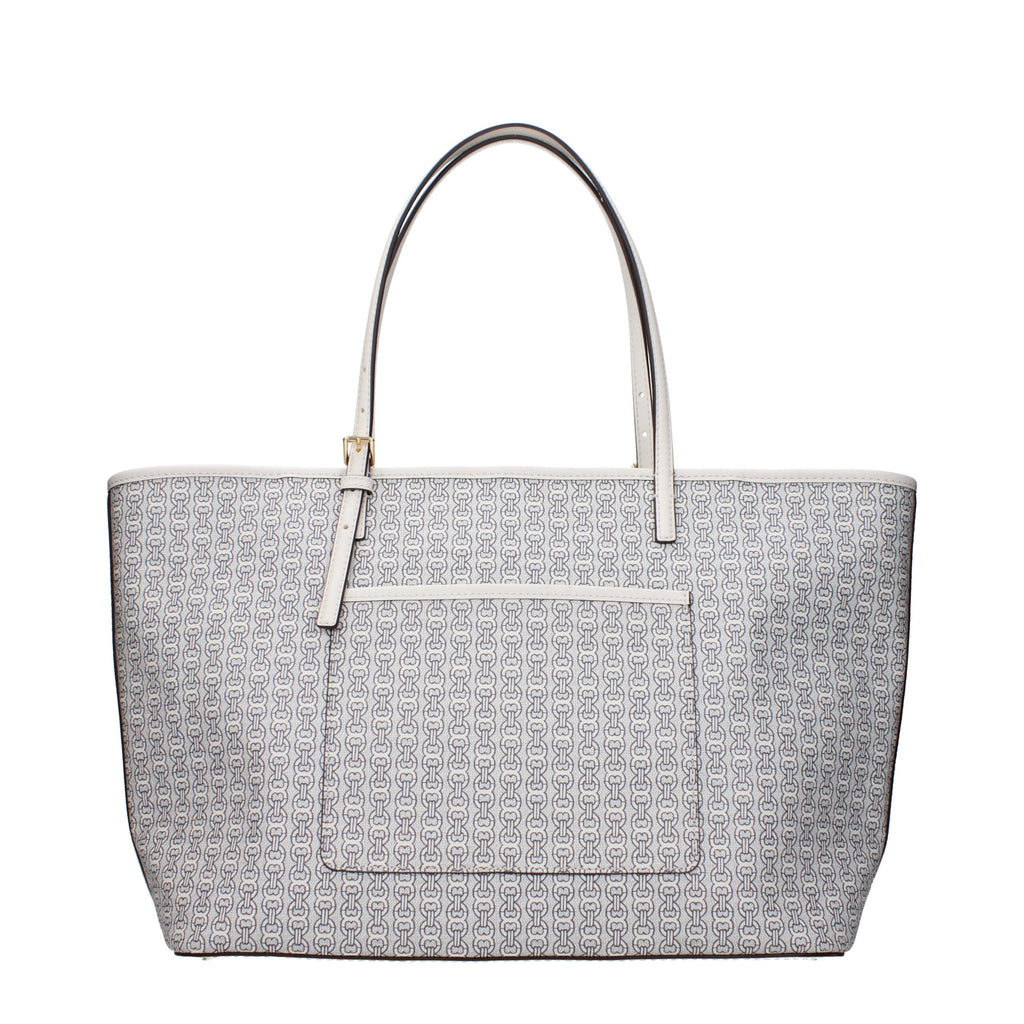 Tory Burch Beigefarbene Leder-Umhängetasche