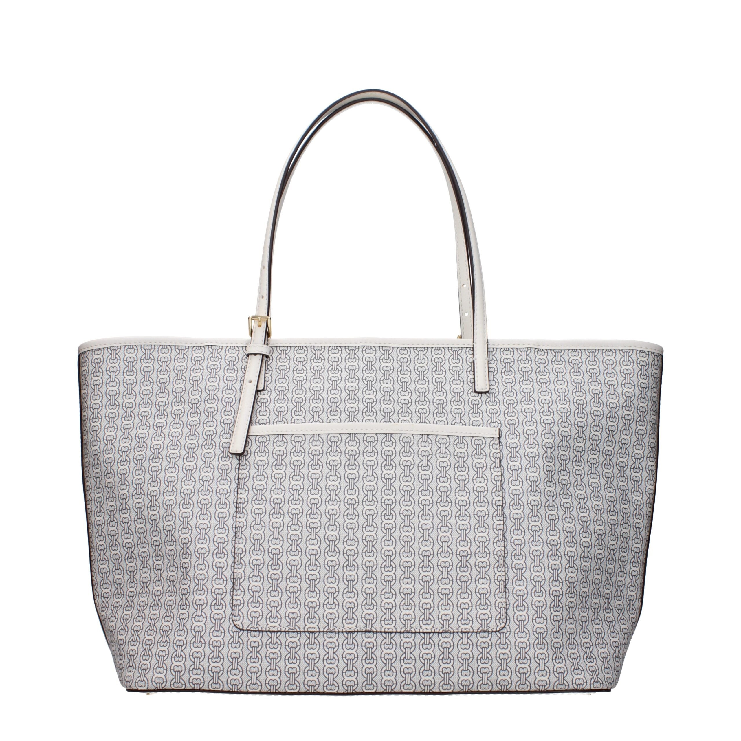 Tory Burch Beigefarbene Leder-Umhängetasche