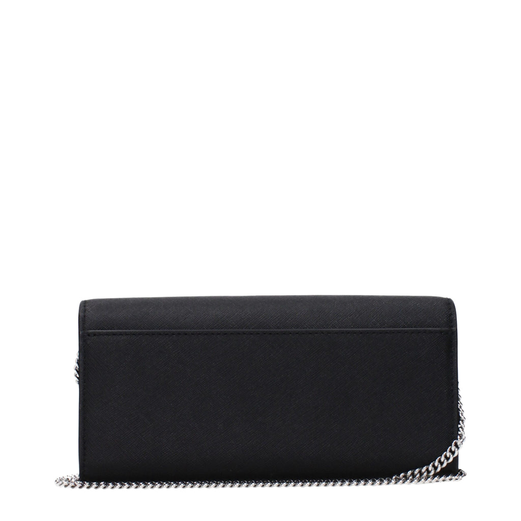 Tory Burch Elegant Black Leather Clutch