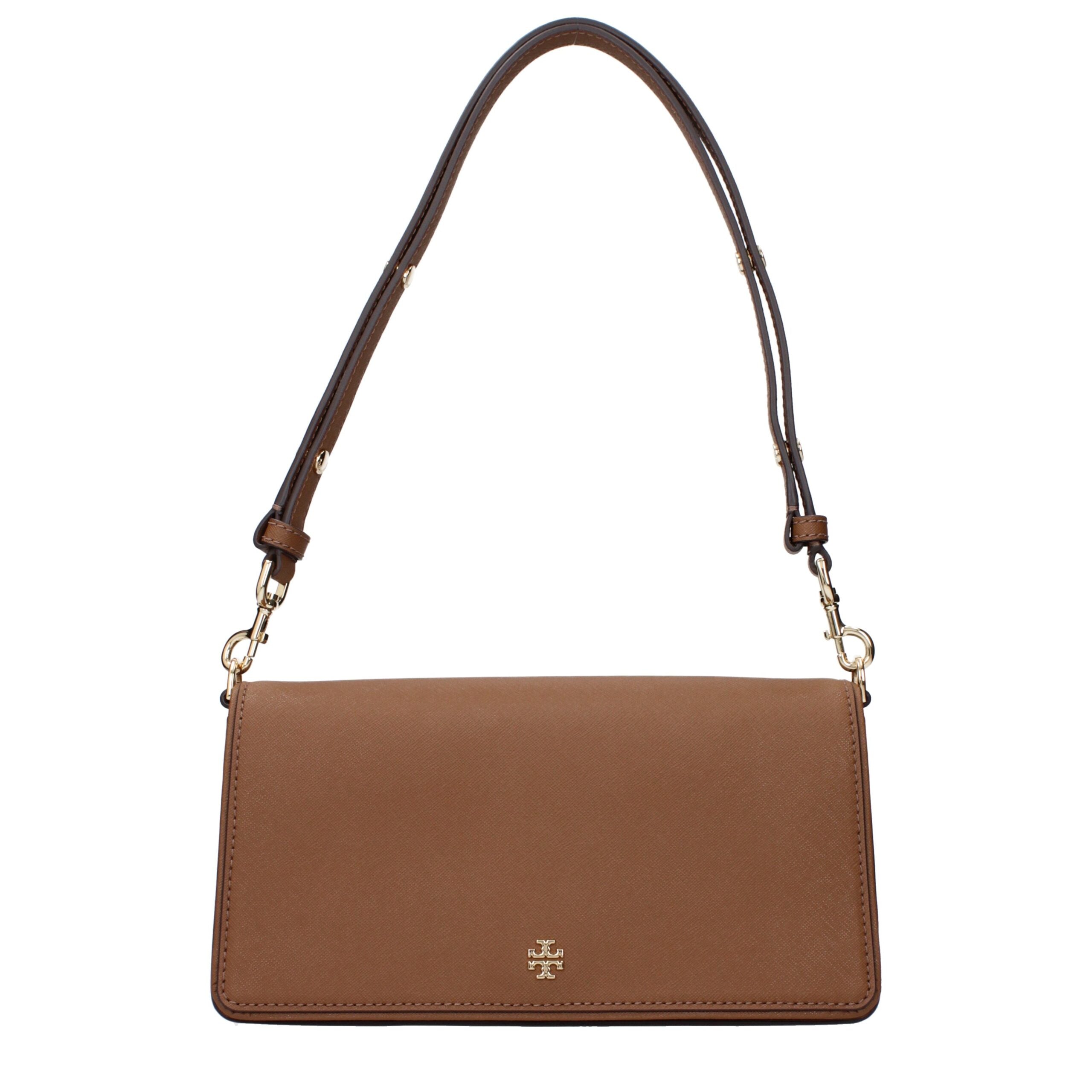 Tory Burch Braune Leder-Umhängetasche