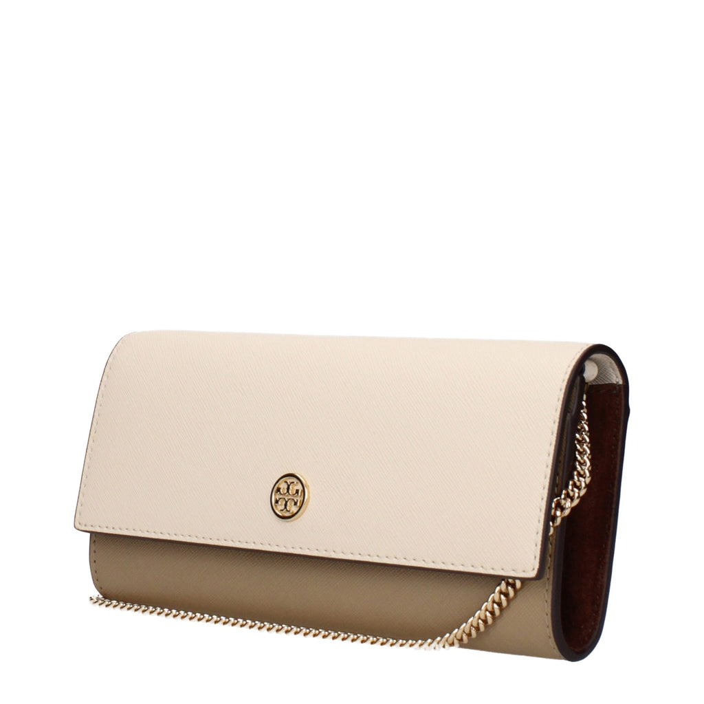 Tory Burch Beige Leather Clutch