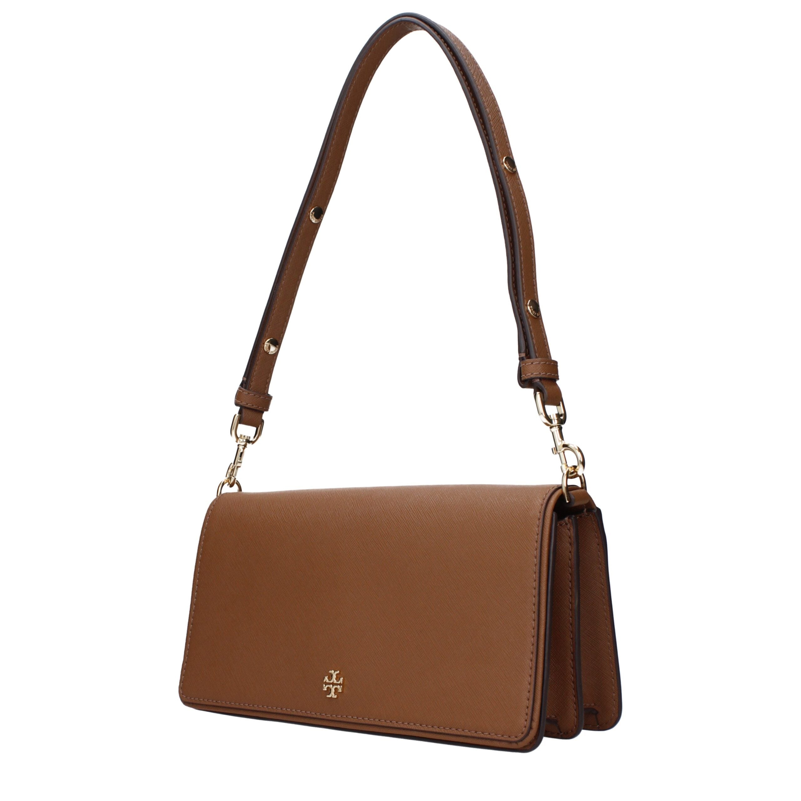 Tory Burch Braune Leder-Umhängetasche