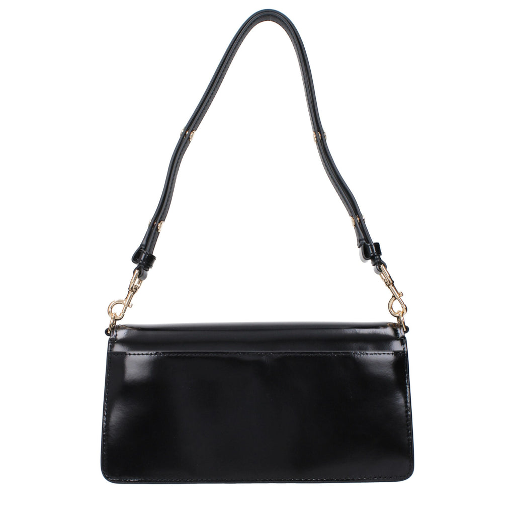 Tory Burch Schwarze Leder-Umhängetasche