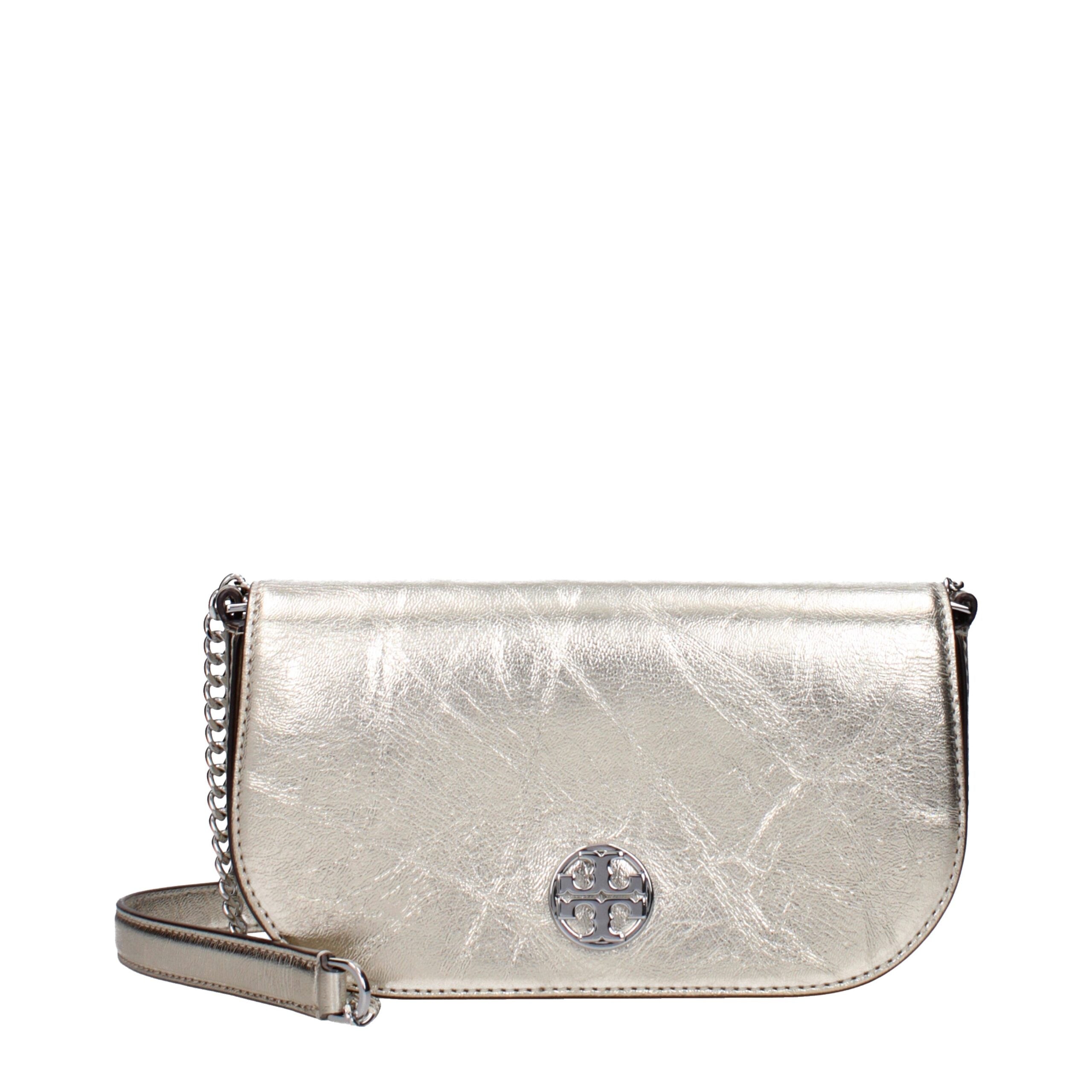 Tory Burch Goldene Leder-Crossbody-Tasche