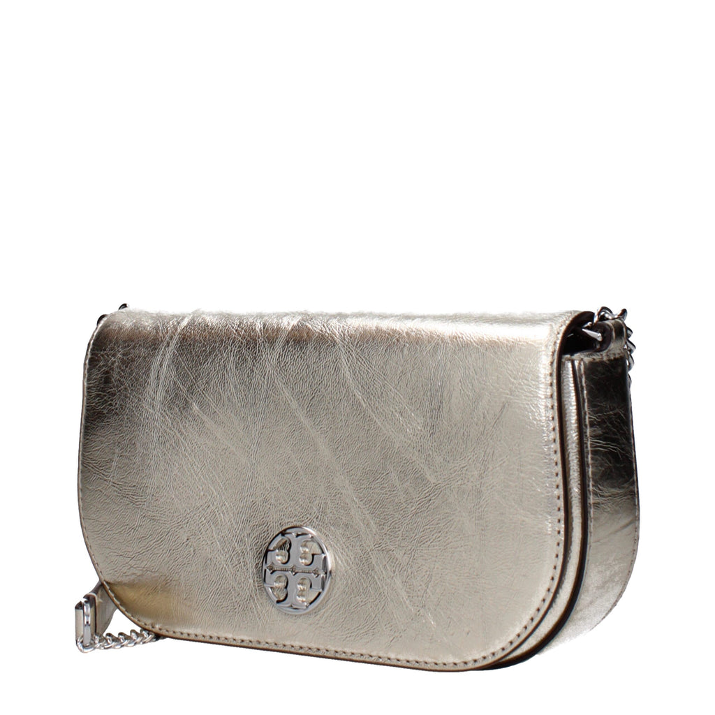 Tory Burch Goldene Leder-Crossbody-Tasche