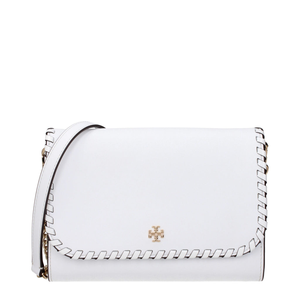 Tory Burch Weiße Leder-Clutch