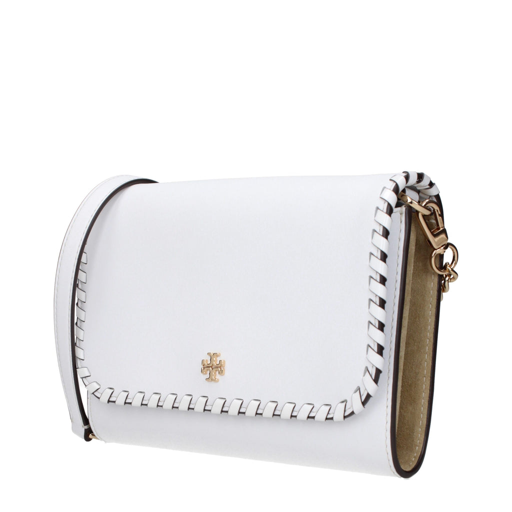 Tory Burch Weiße Leder-Clutch