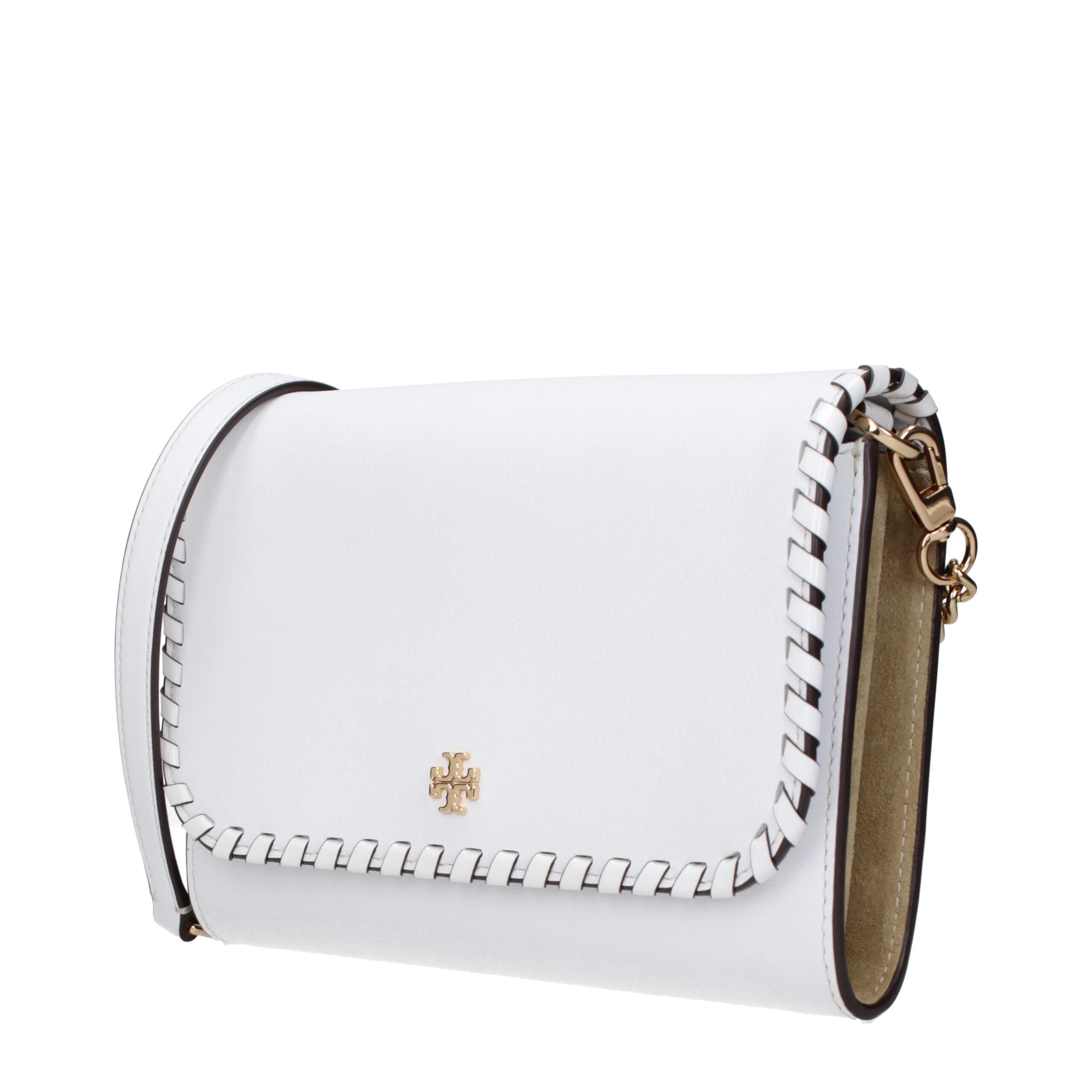 Tory Burch Weiße Leder-Clutch