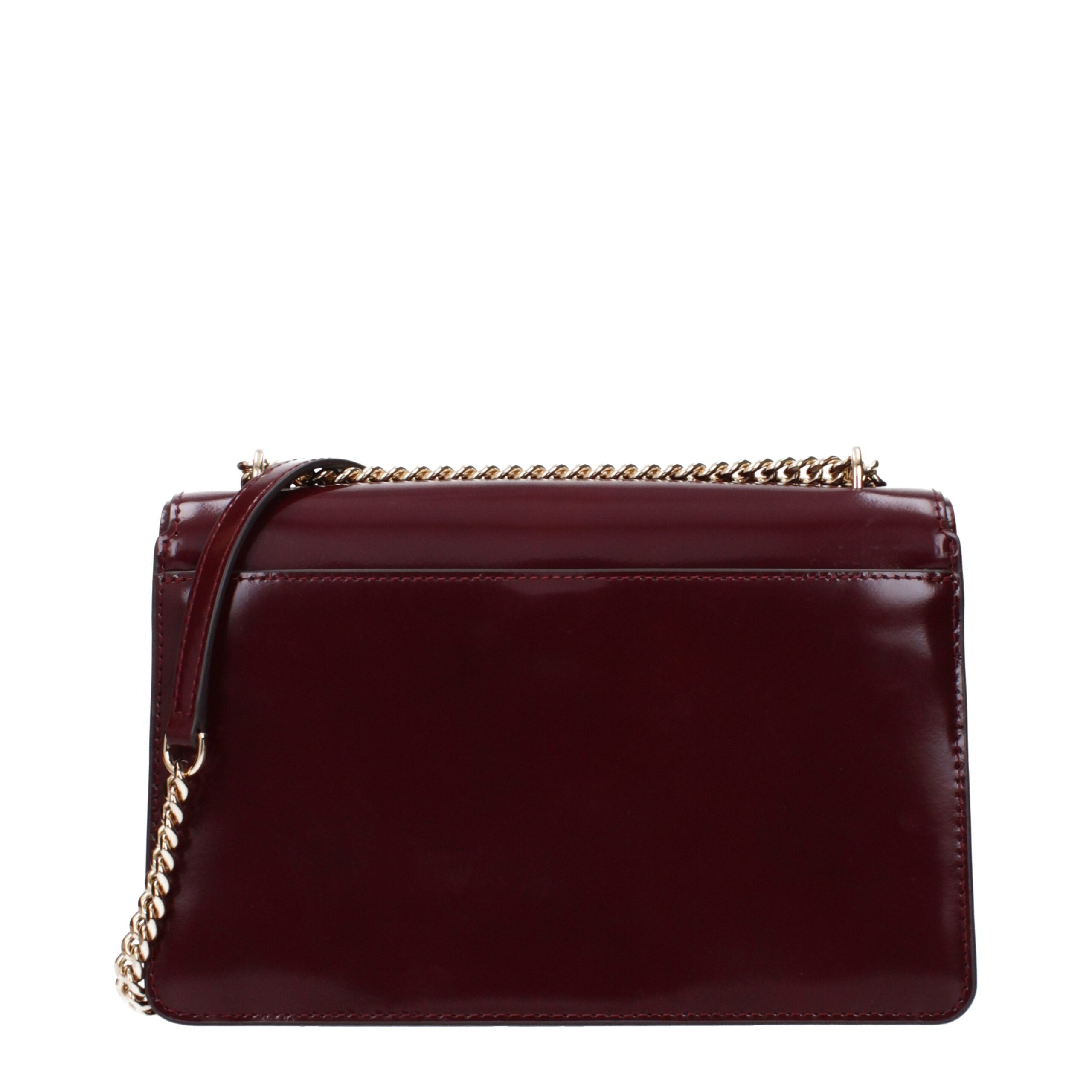 Tory Burch Red Leather Shoulder Bag
