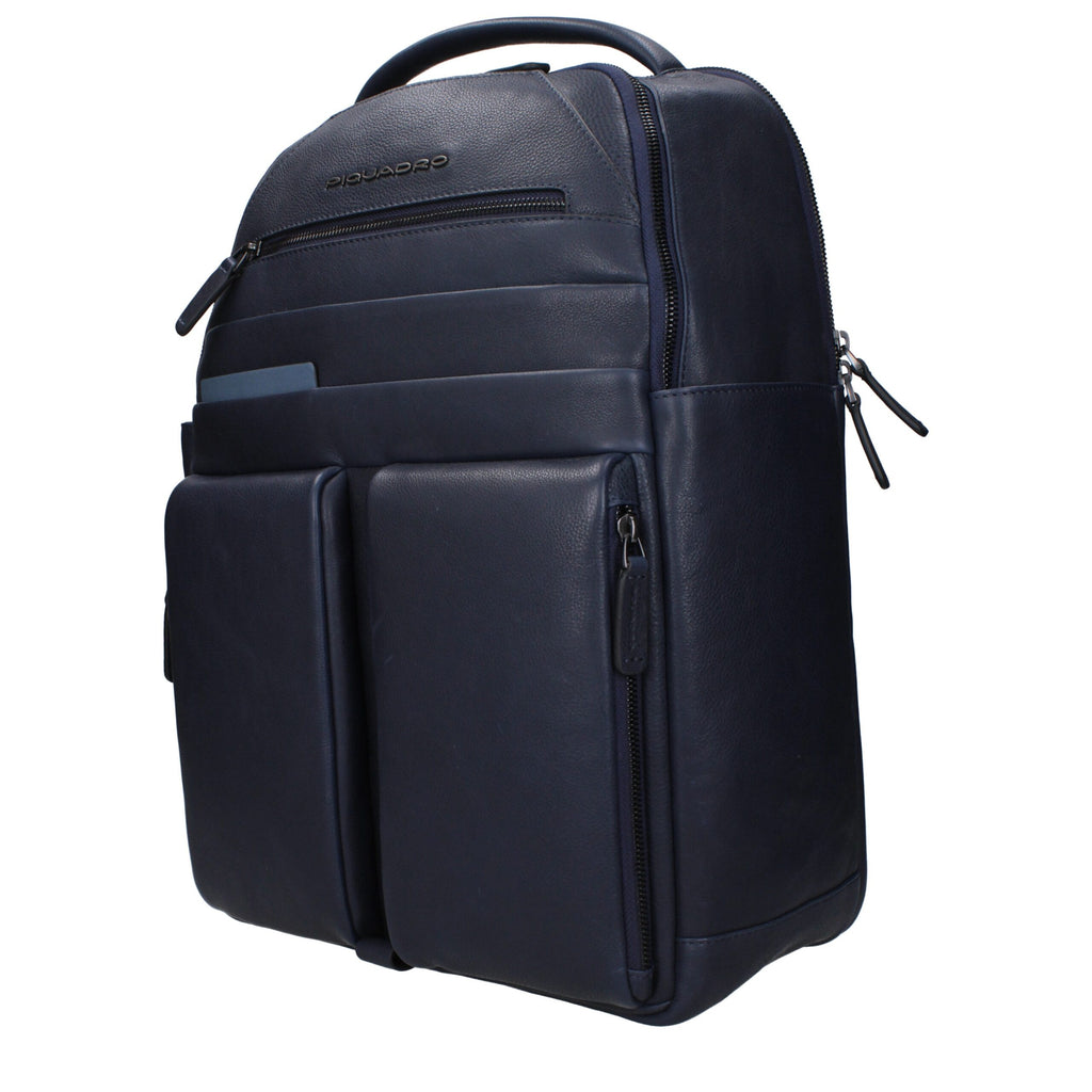 Piquadro Blauer Leather Backpack
