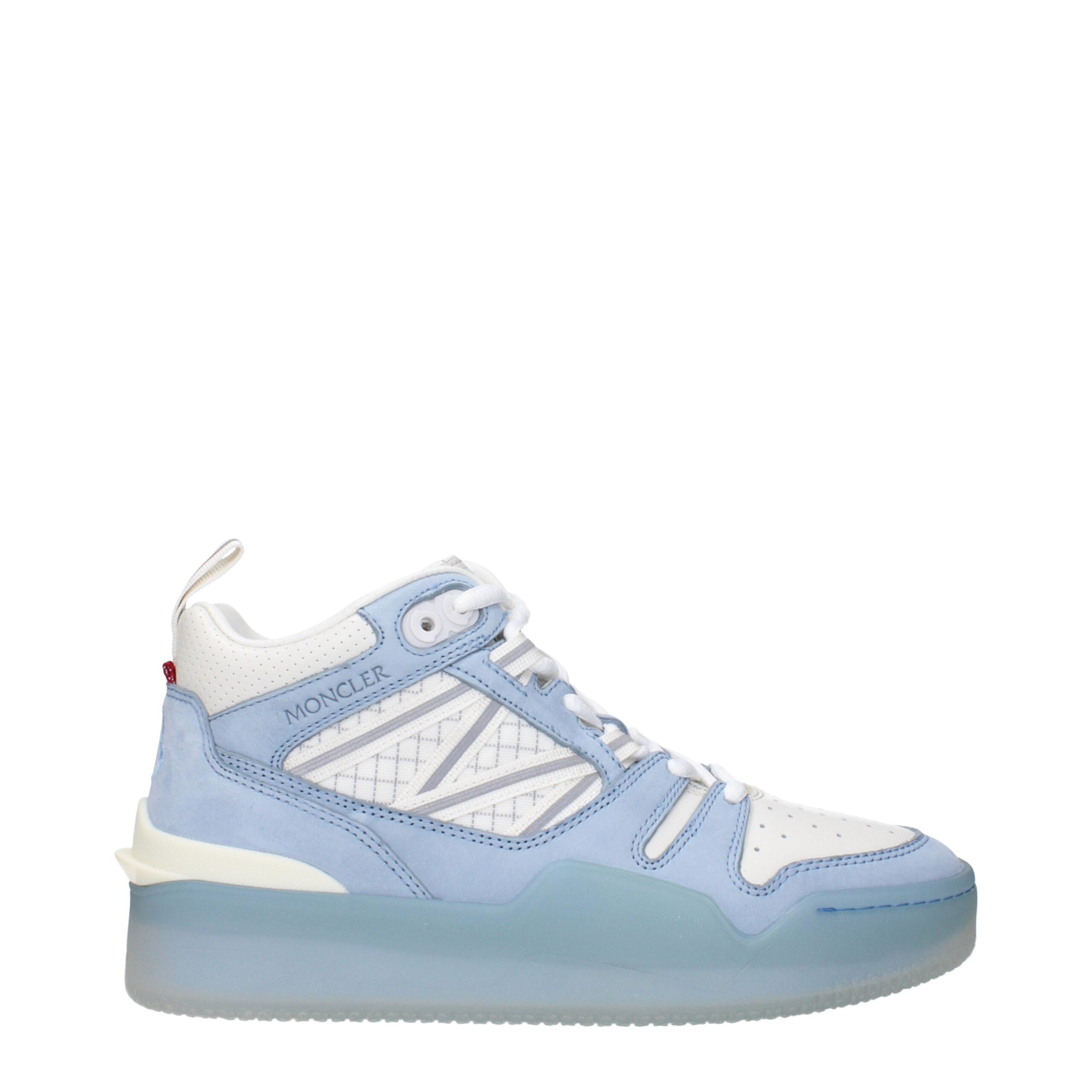 Moncler Hochwertige High-Top Sneaker aus weißem Leder