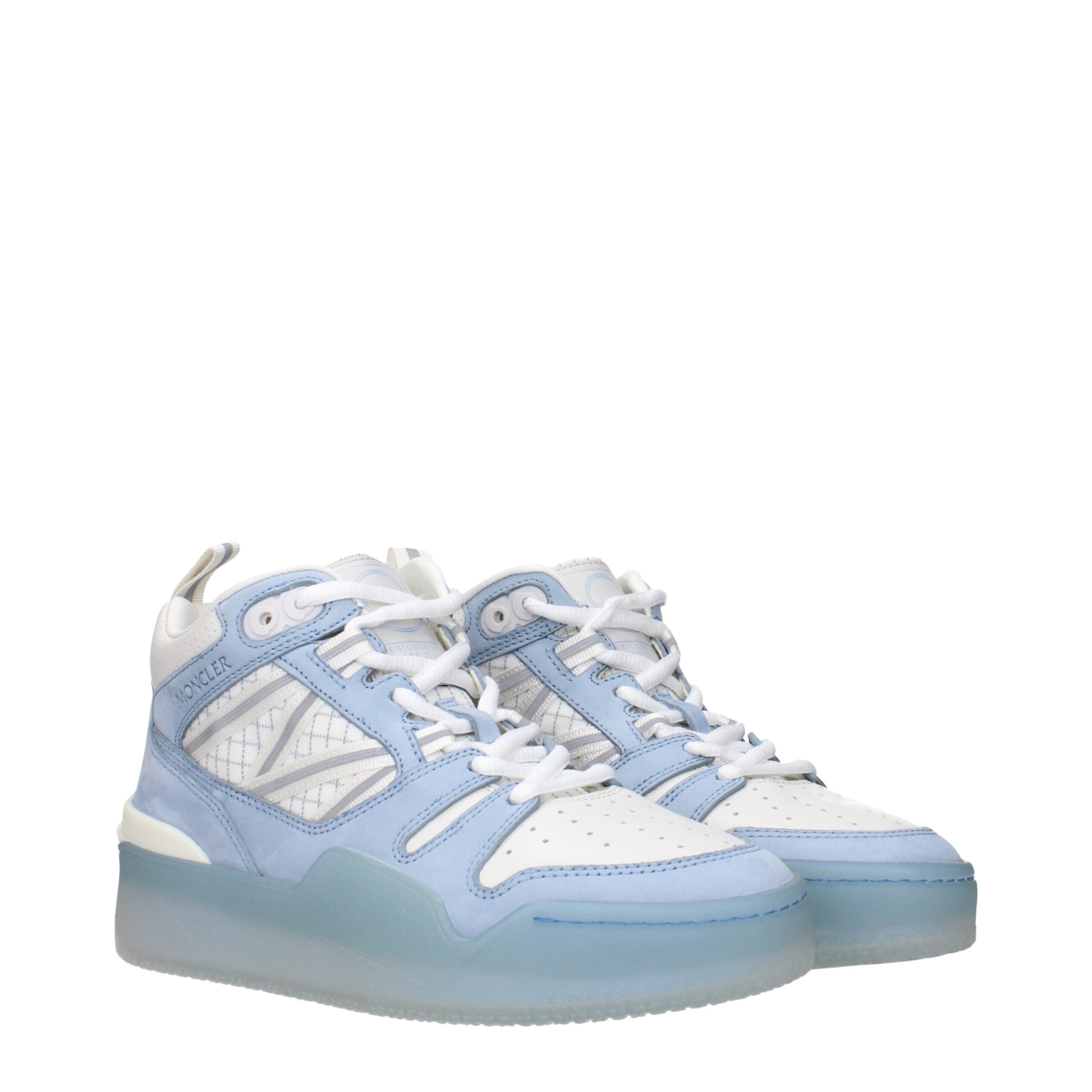 Moncler Hochwertige High-Top Sneaker aus weißem Leder