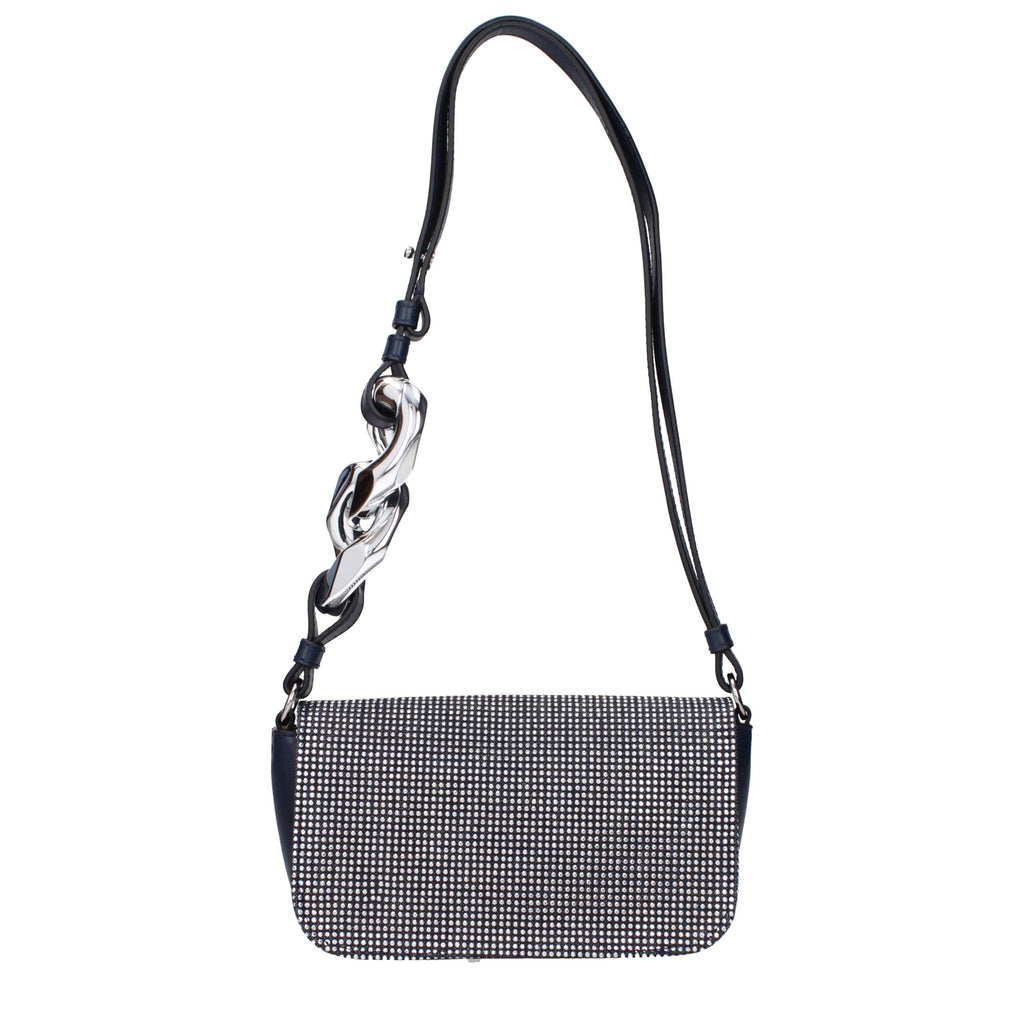 Jw Anderson Blaue Stoff-Umhängetasche