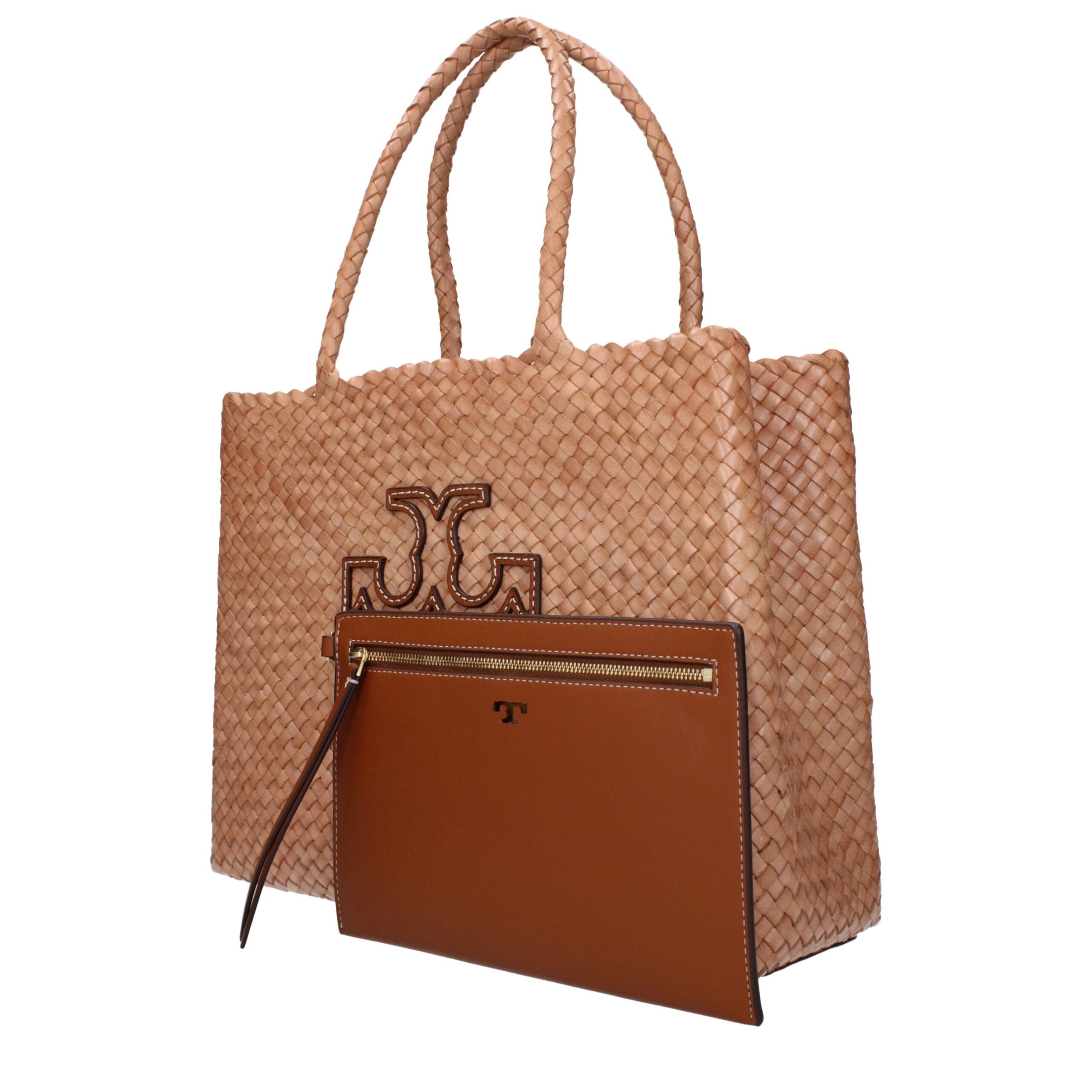 Tory Burch Rosa Ledertasche