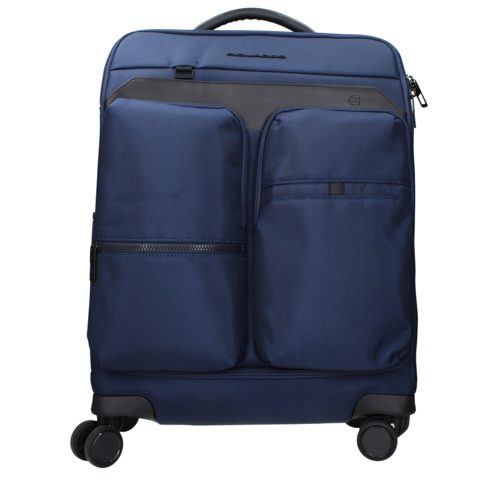 Piquadro Blauer Stoff Reisegepäck und Reisen