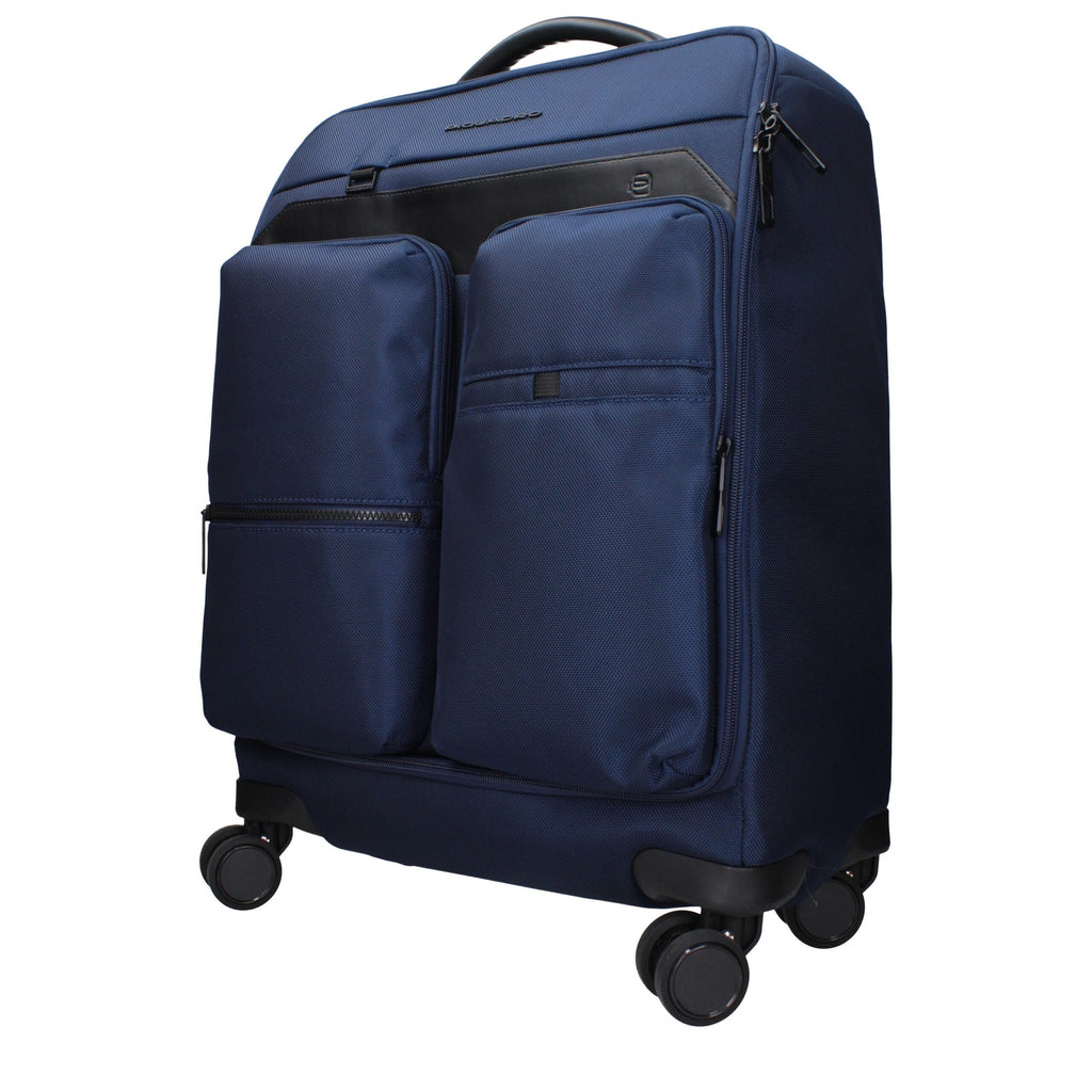 Piquadro Blauer Stoff Reisegepäck und Reisen