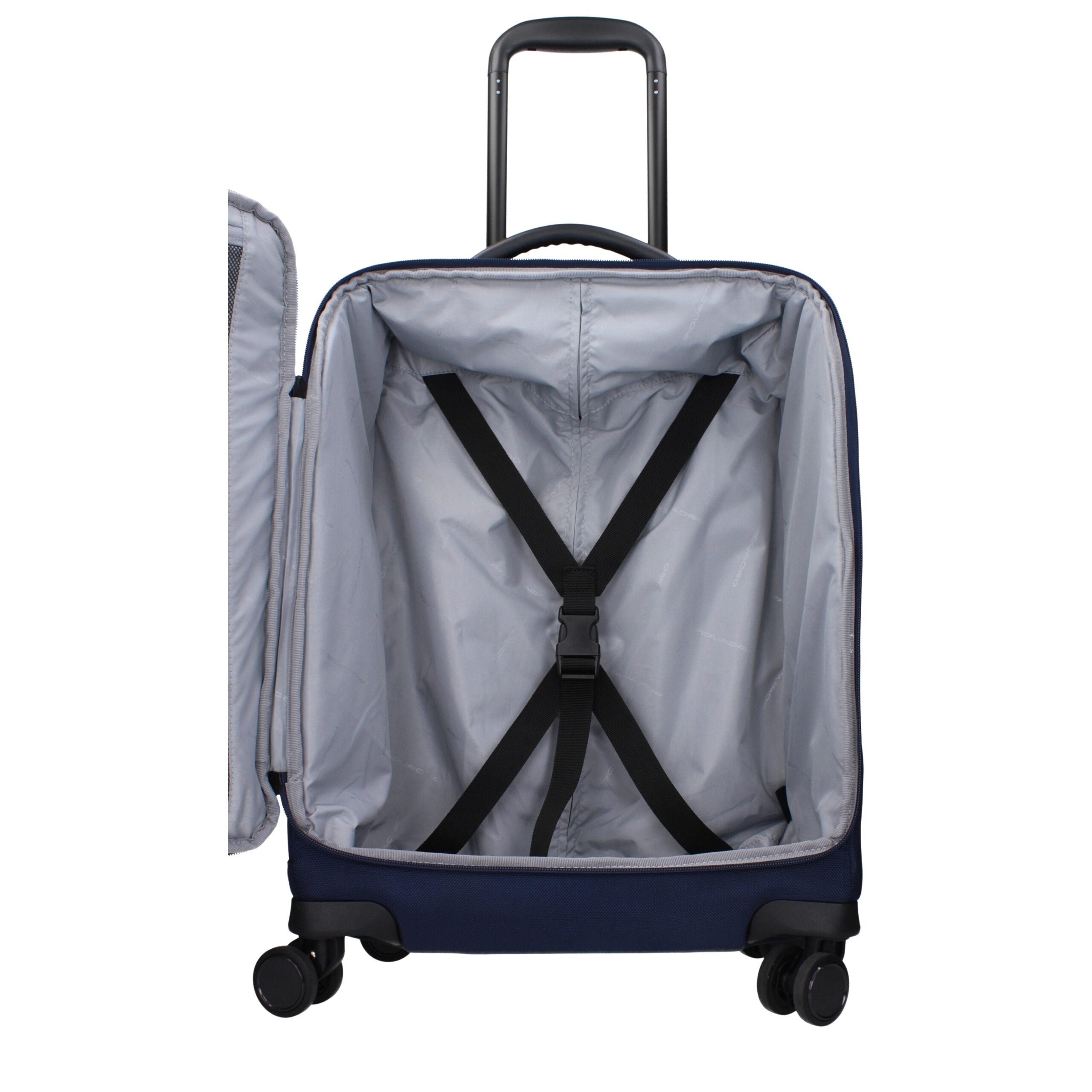 Piquadro Blauer Stoff Reisegepäck und Reisen
