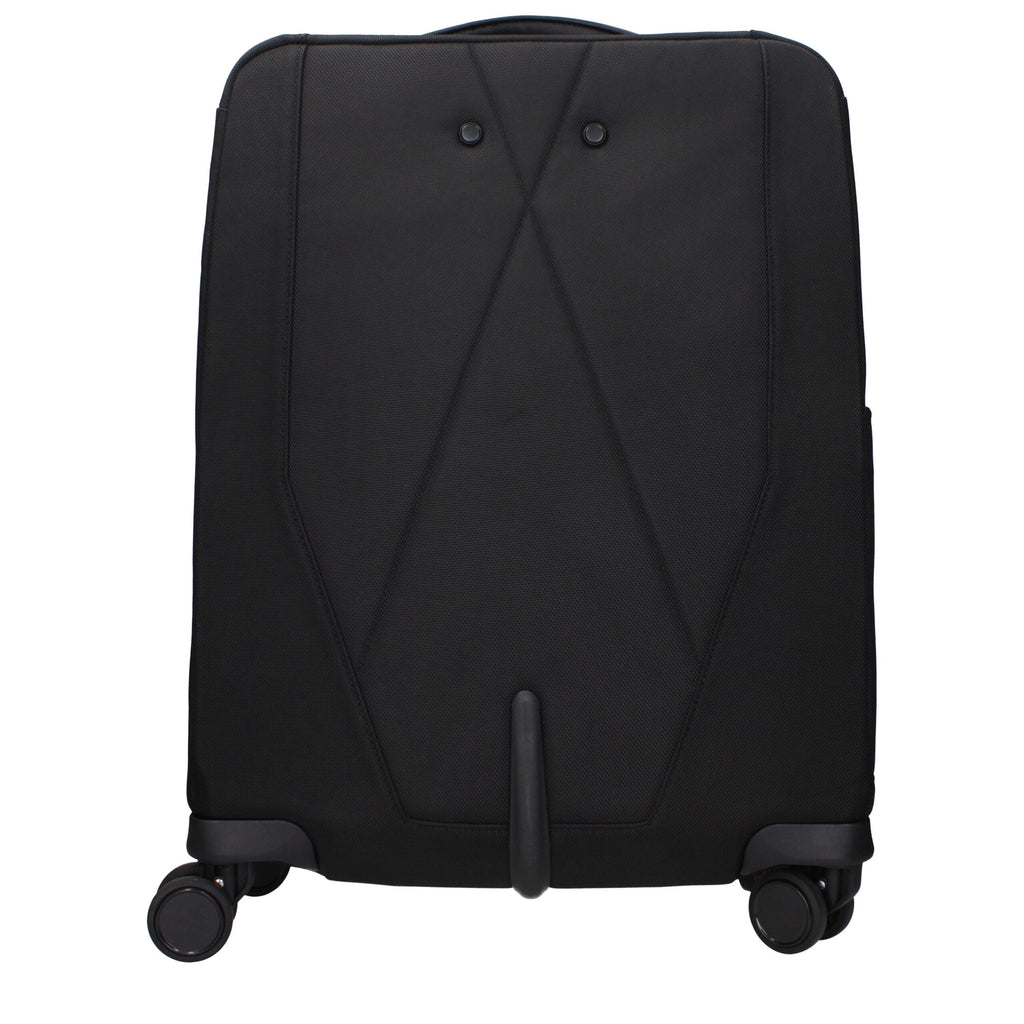 Piquadro Schwarze Stoff-Gepäck- und Reisetasche