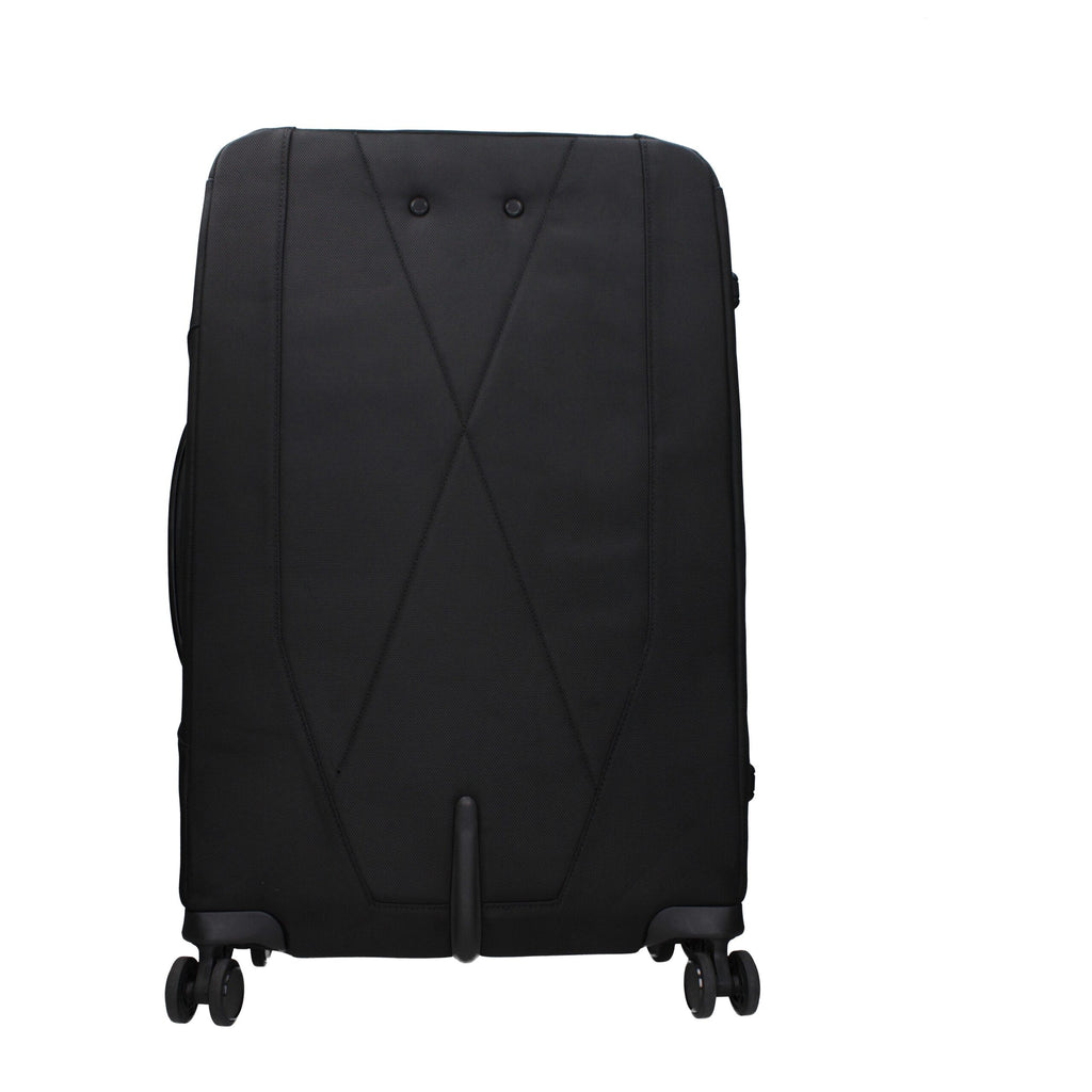 Piquadro Schwarze Stoff-Gepäck- und Reisetasche