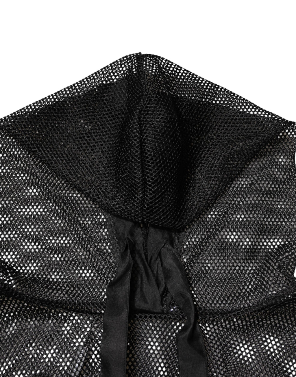 Dolce & Gabbana Black Pullover with Sheer Hood