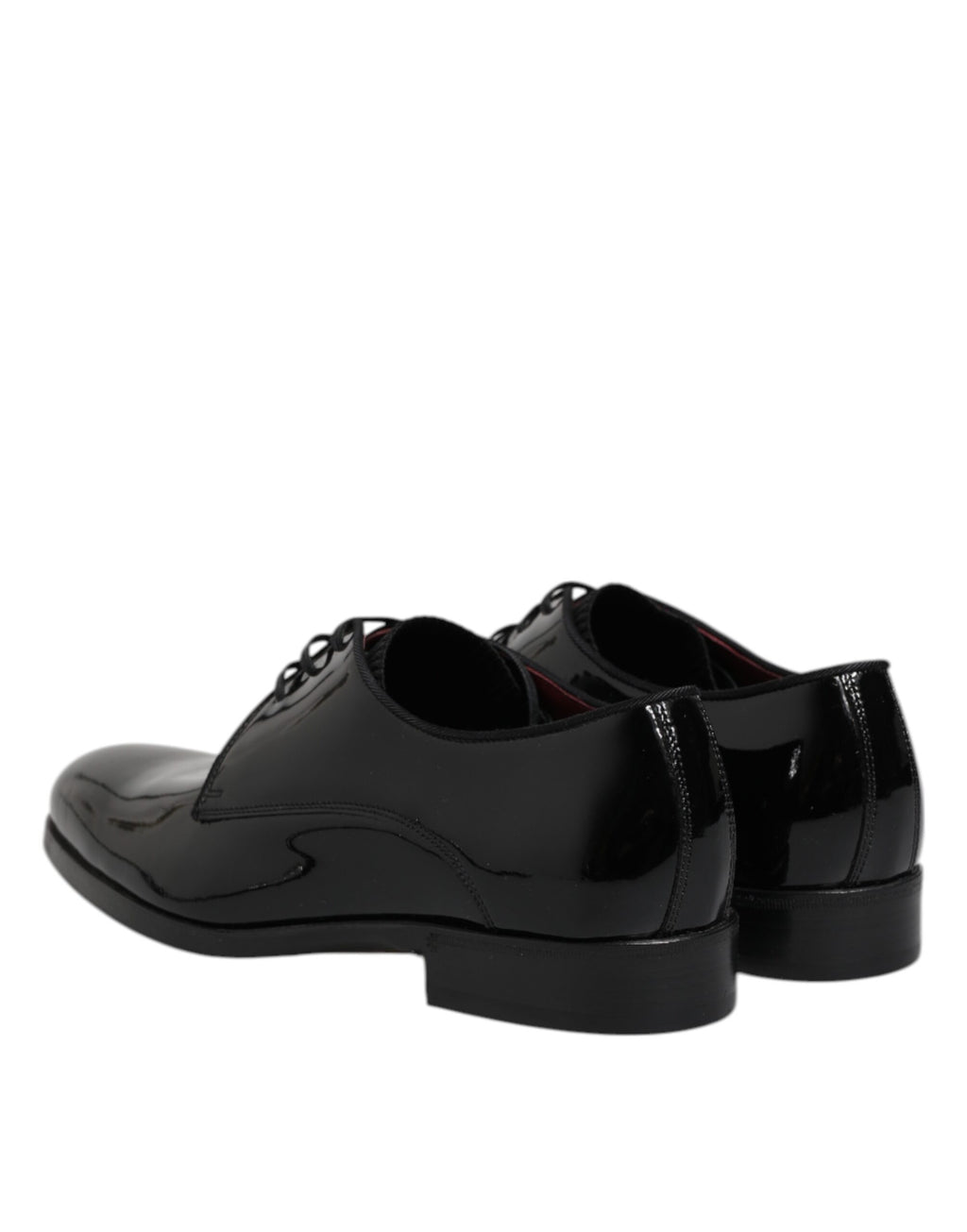 Dolce & Gabbana Black Leather Lace-Up Shoes Men's Derby Formal Shoes