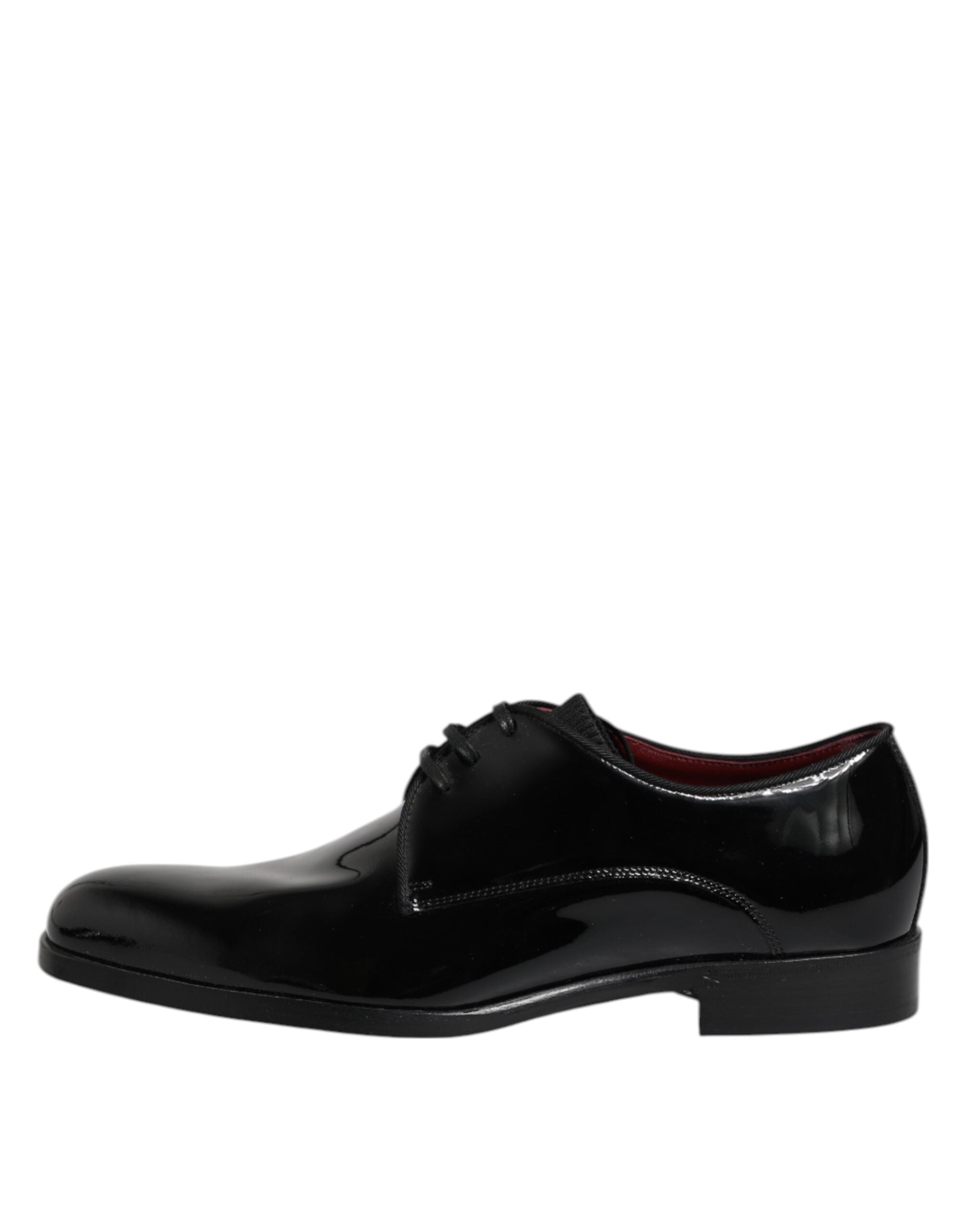Dolce & Gabbana Black Leather Lace-Up Shoes Men's Derby Formal Shoes