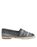 Dolce & Gabbana Blue-grey Woven Leather Espadrille Shoes by Buffalo