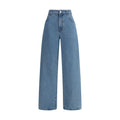 Raw Blue Loose Fit Cotton Jeans