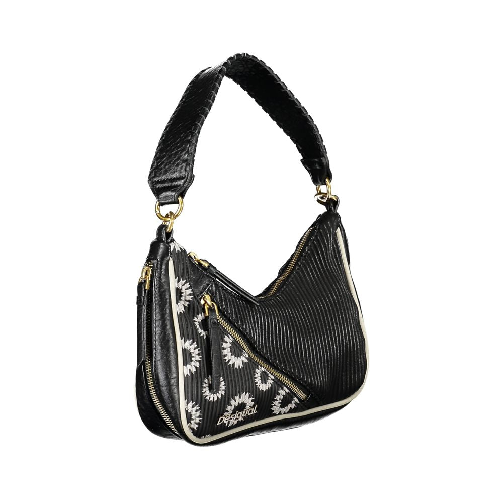 Desigual Schwarze Damen-Handtasche aus Polyurethan