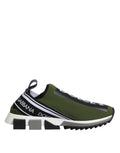 Dolce & Gabbana Grün Logo Low Top Sorrento Männer Turnschuhe Schuhe