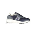 Men's Blue Polyester Sneakers