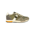 Blue Green Polyester Men's Sneaker