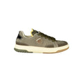 Blue Green Leather Men's Sneaker