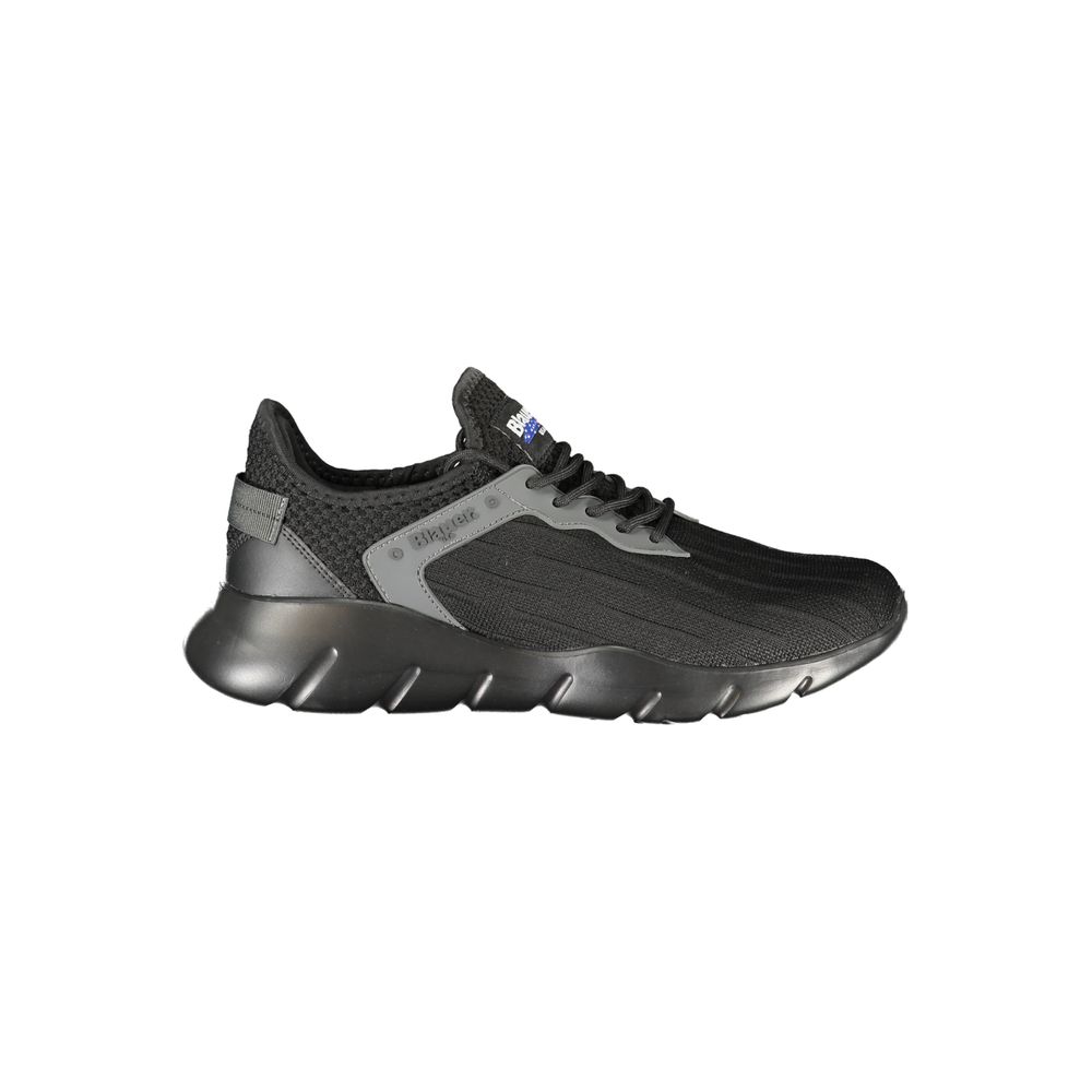 Blauer Schwarzer Herren-Sneaker aus Polyester