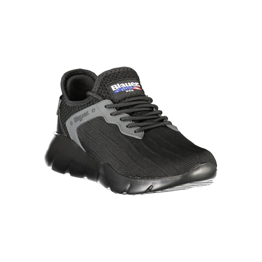 Blauer Schwarzer Herren-Sneaker aus Polyester