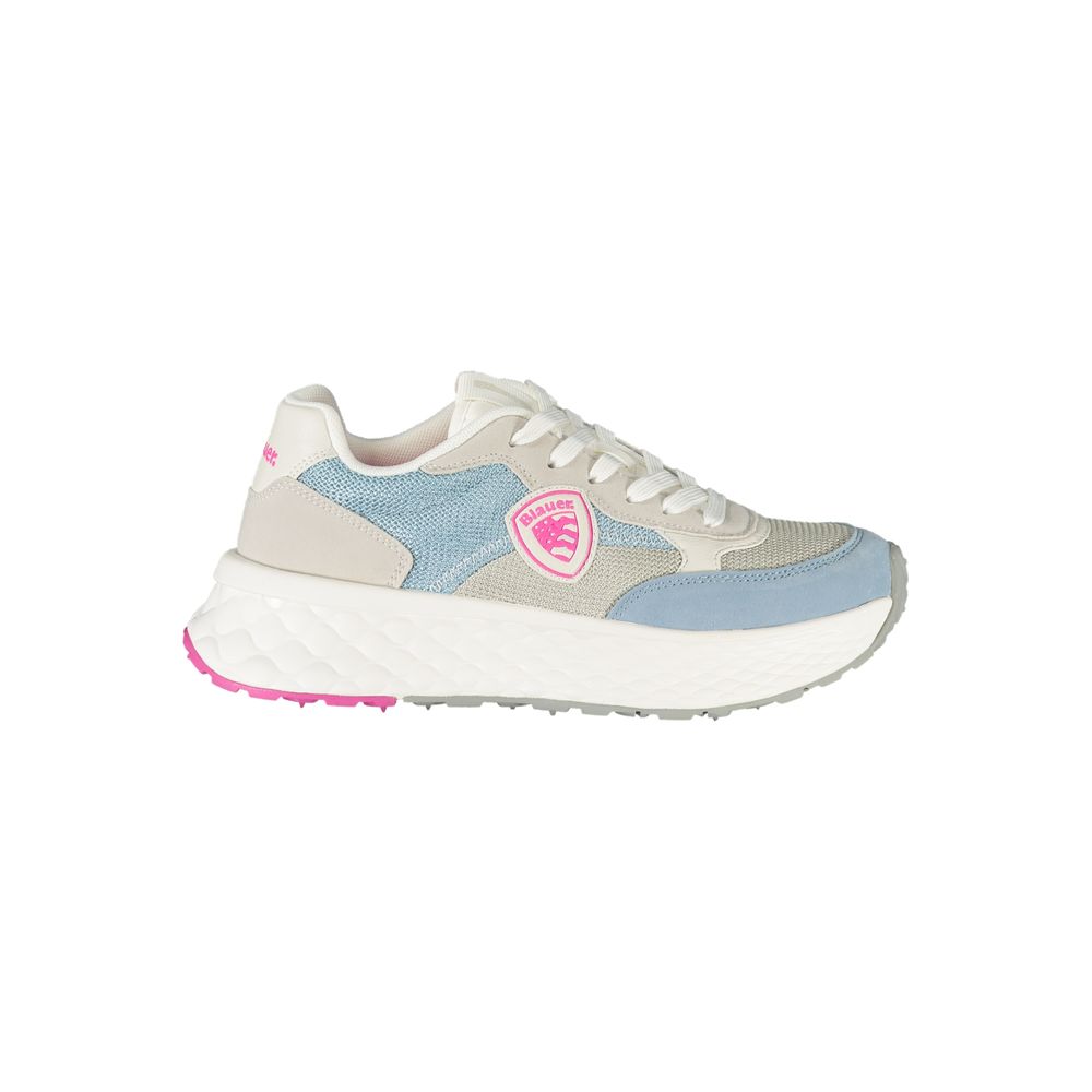 Blue Blue Polyester Women's Sneaker