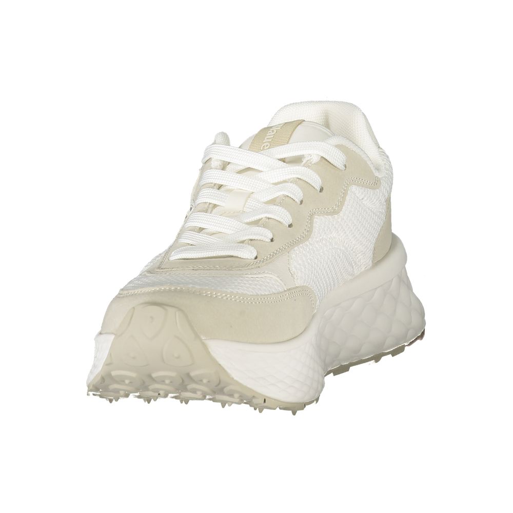 Blue White Polyester Women's Sneakers
