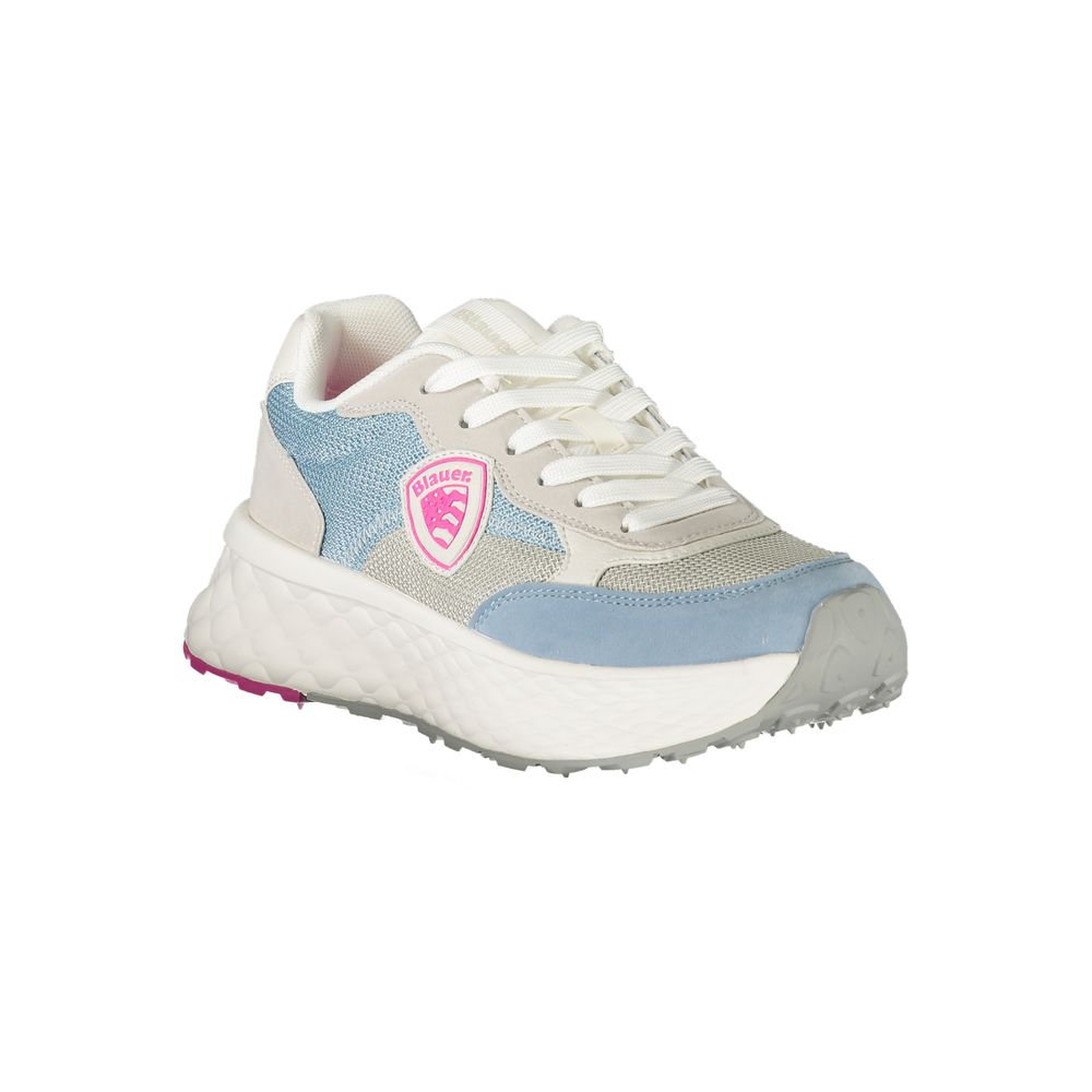 Blue Blue Polyester Women's Sneaker
