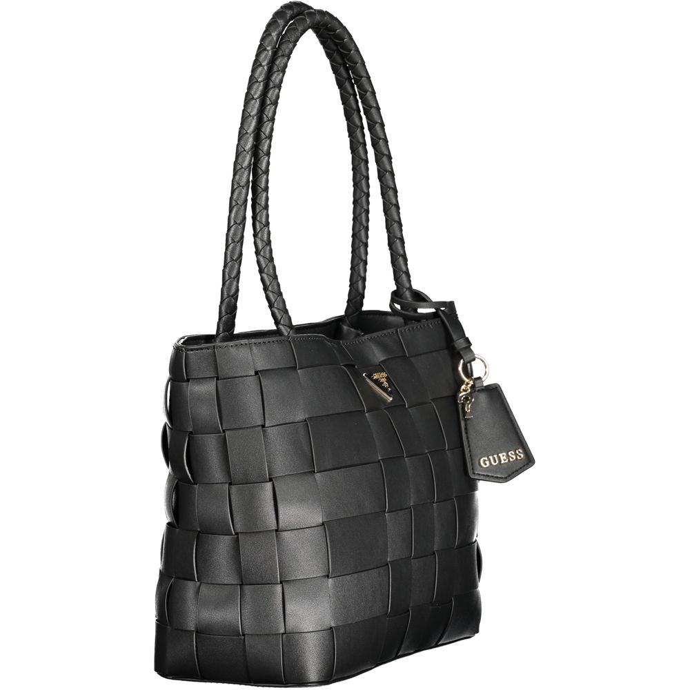 Guess Jeans Schwarz Polyethylen Frauen Handtasche