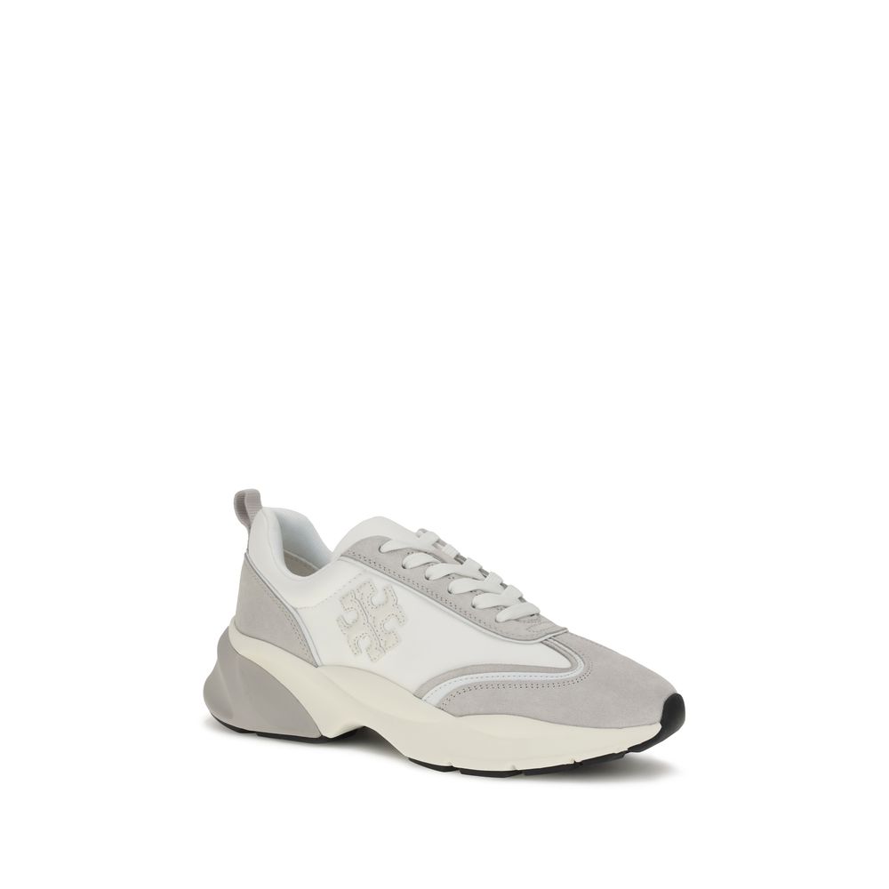 Tory Burch Weiße Kalbsleder Bos Taurus Athletic Sneaker