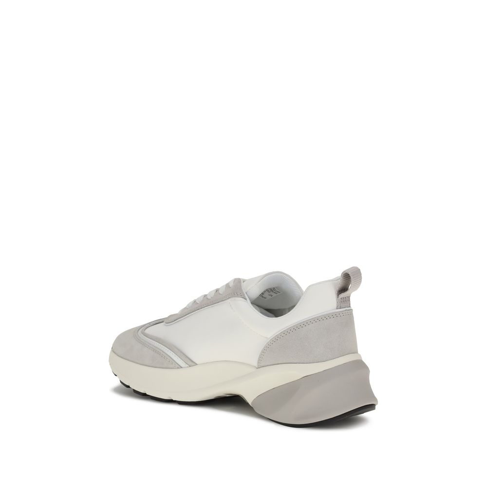 Tory Burch Weiße Kalbsleder Bos Taurus Athletic Sneaker