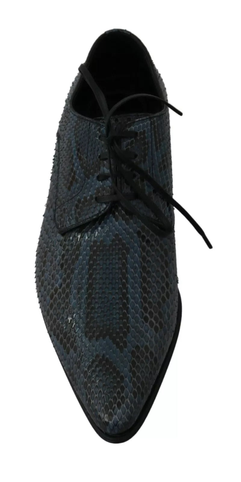 Dolce & Gabbana Blaue Pythonleder-Schlangenhaut-Schuhe