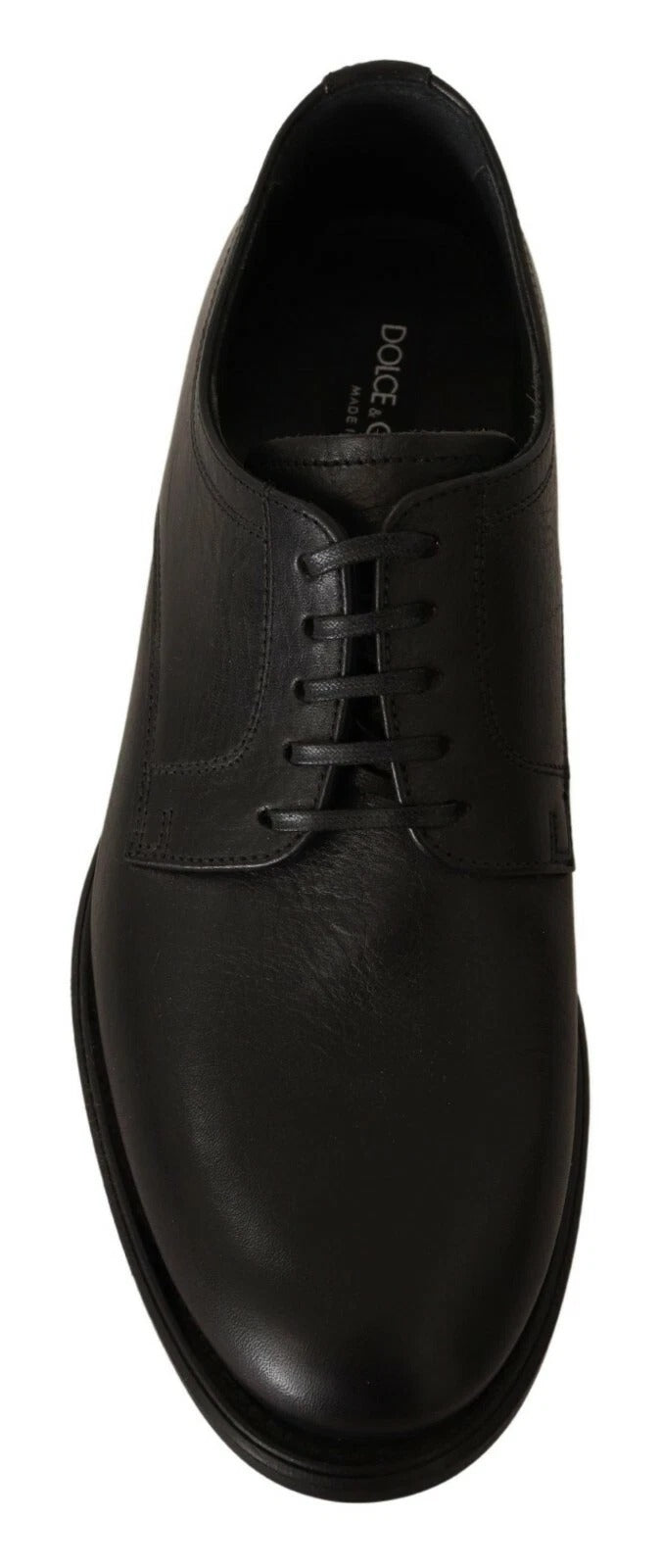 Dolce & Gabbana Men's Black Leather Lace-up Formal Derby Shoes