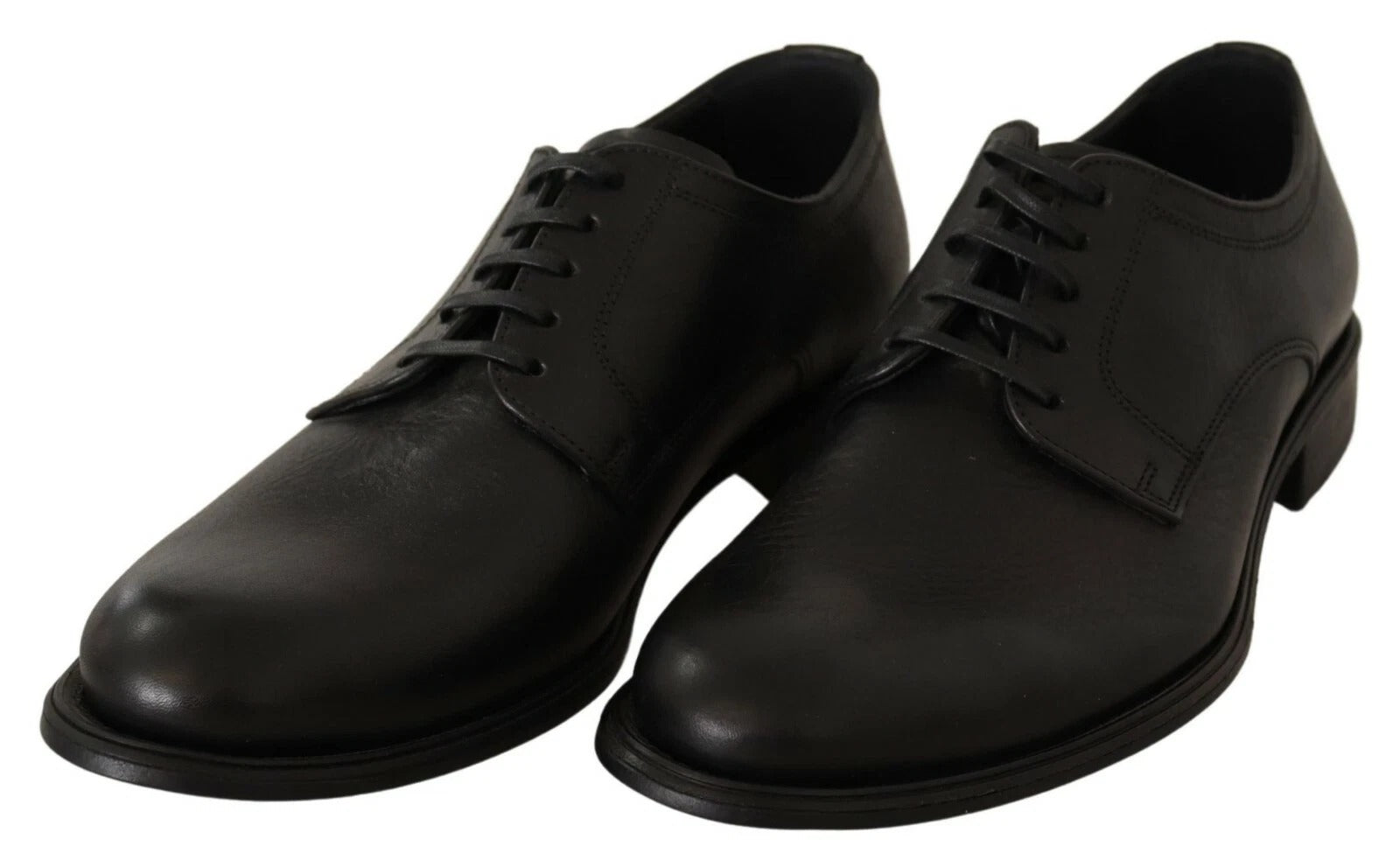 Dolce & Gabbana Men's Black Leather Lace-up Formal Derby Shoes