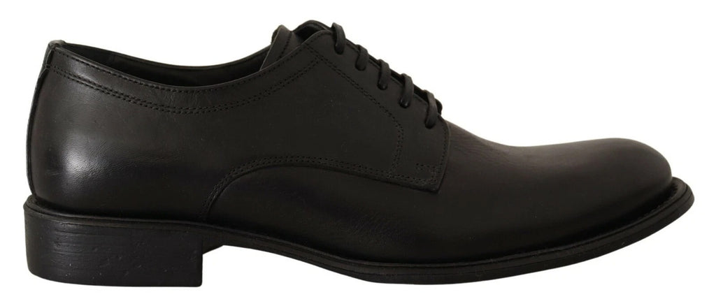 Dolce & Gabbana Men's Black Leather Lace-up Formal Derby Shoes