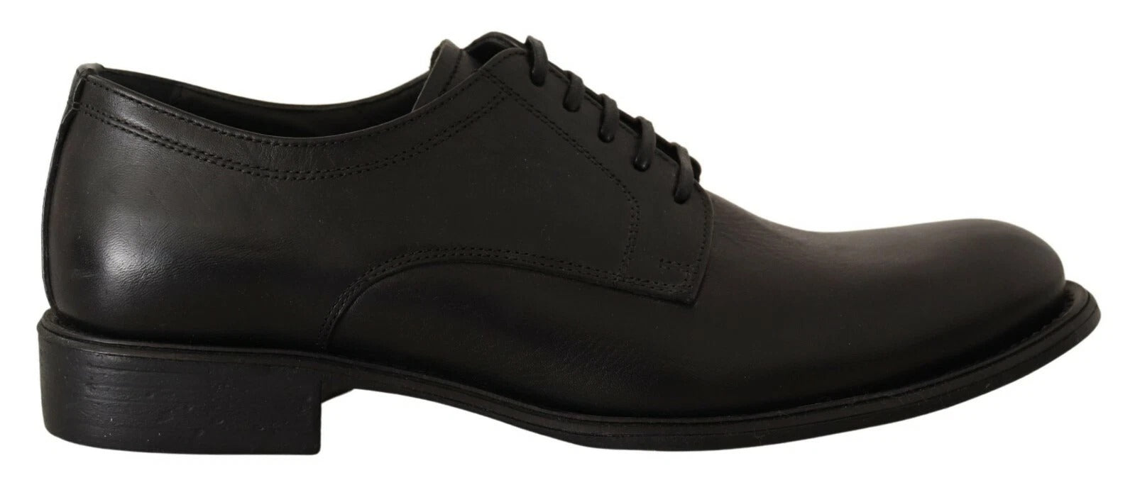 Dolce & Gabbana Men's Black Leather Lace-up Formal Derby Shoes