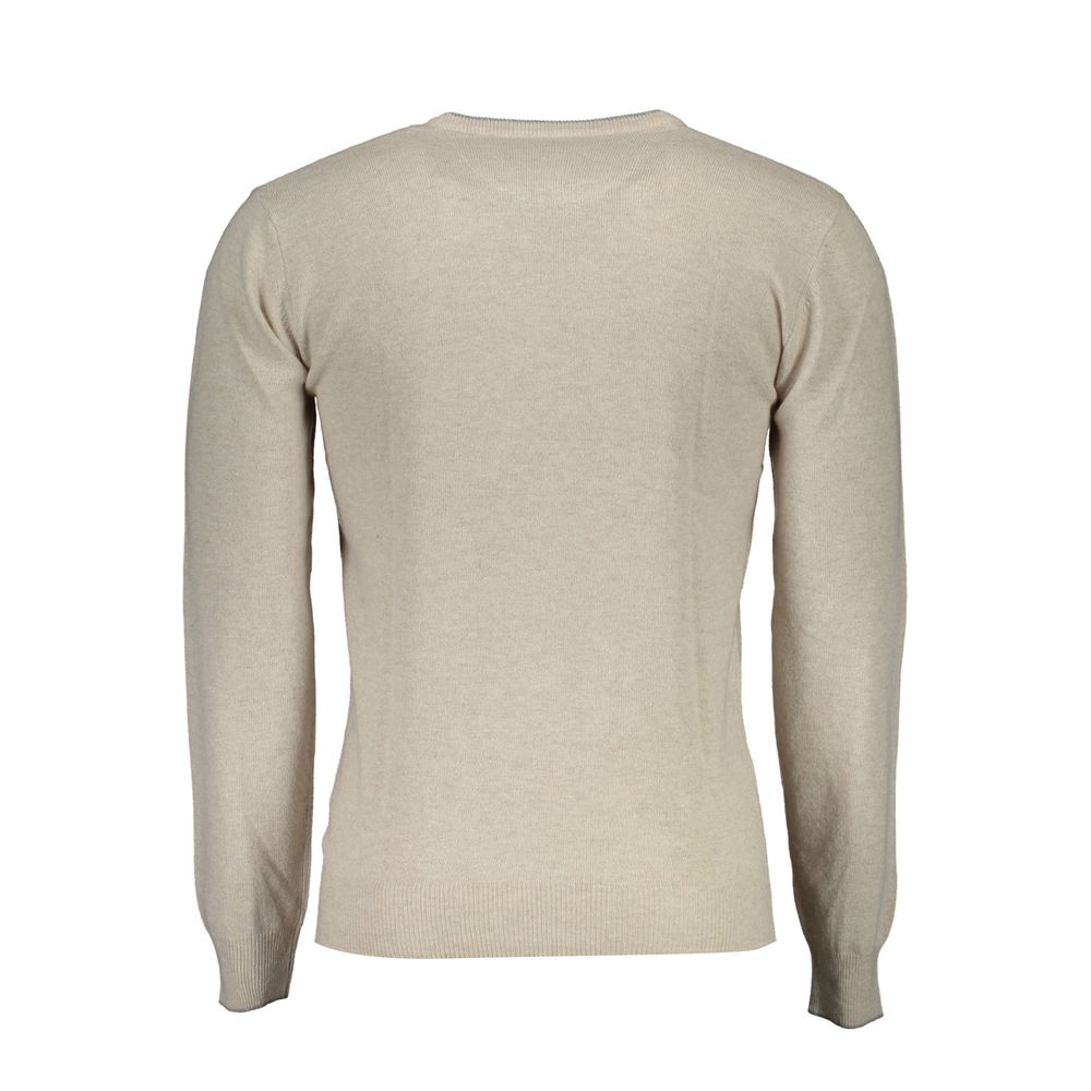 U.S. POLO ASSN. Beigefarbener Pullover aus Wolle
