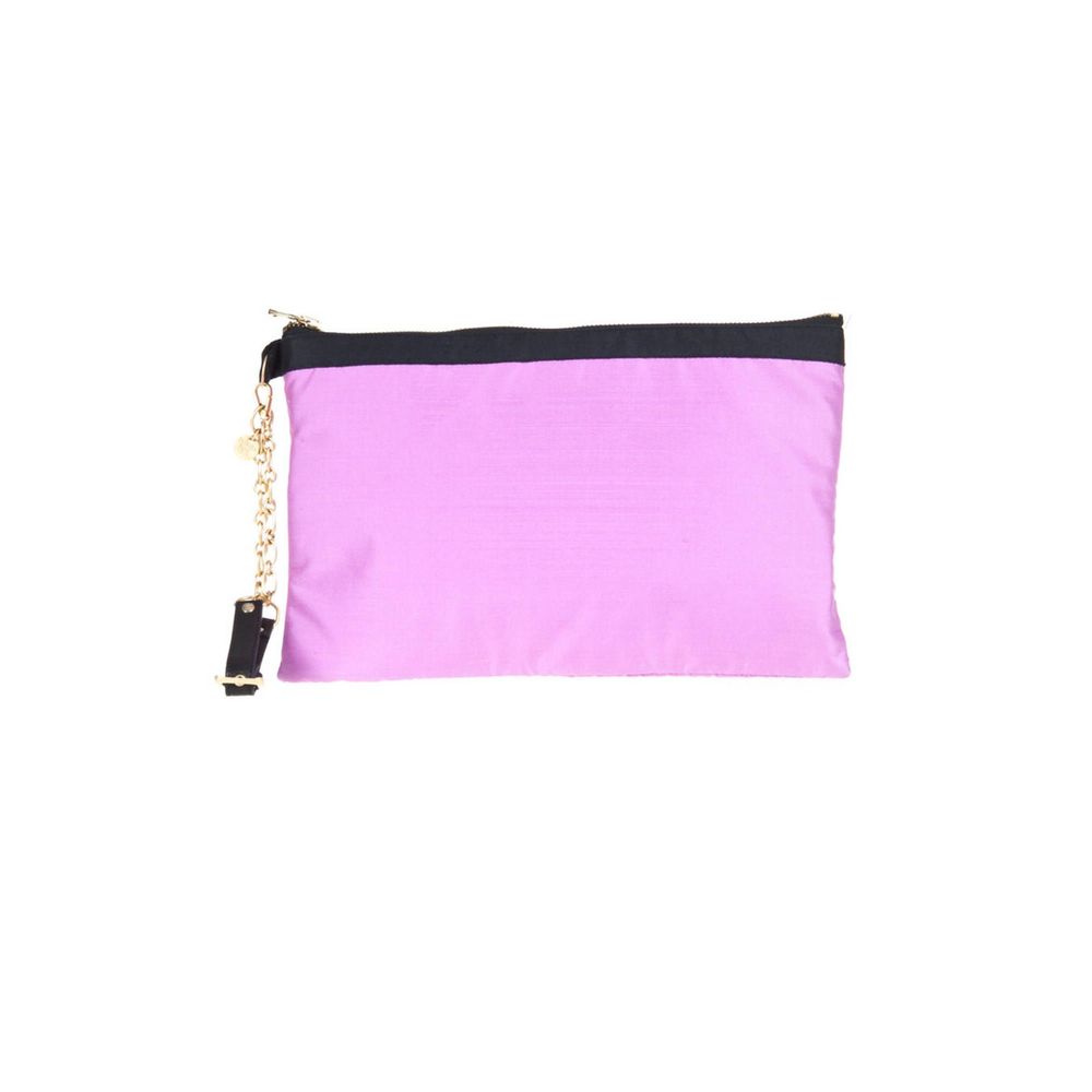Patrizia Pepe Lilac Silk Handbag