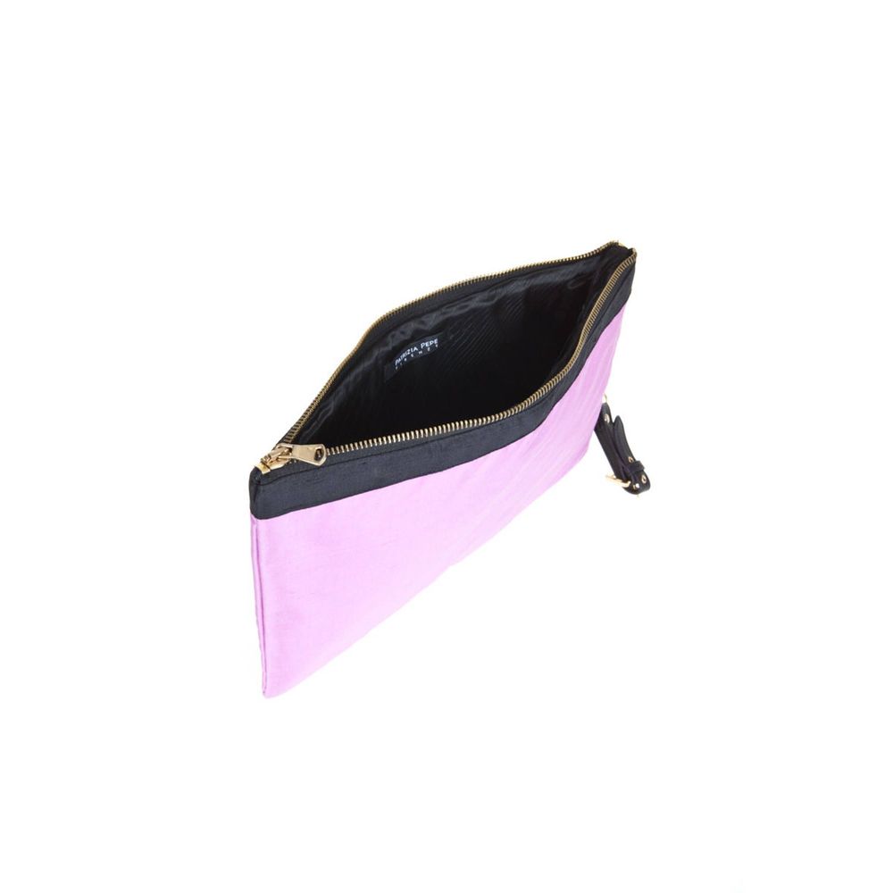 Patrizia Pepe Lilac Silk Handbag