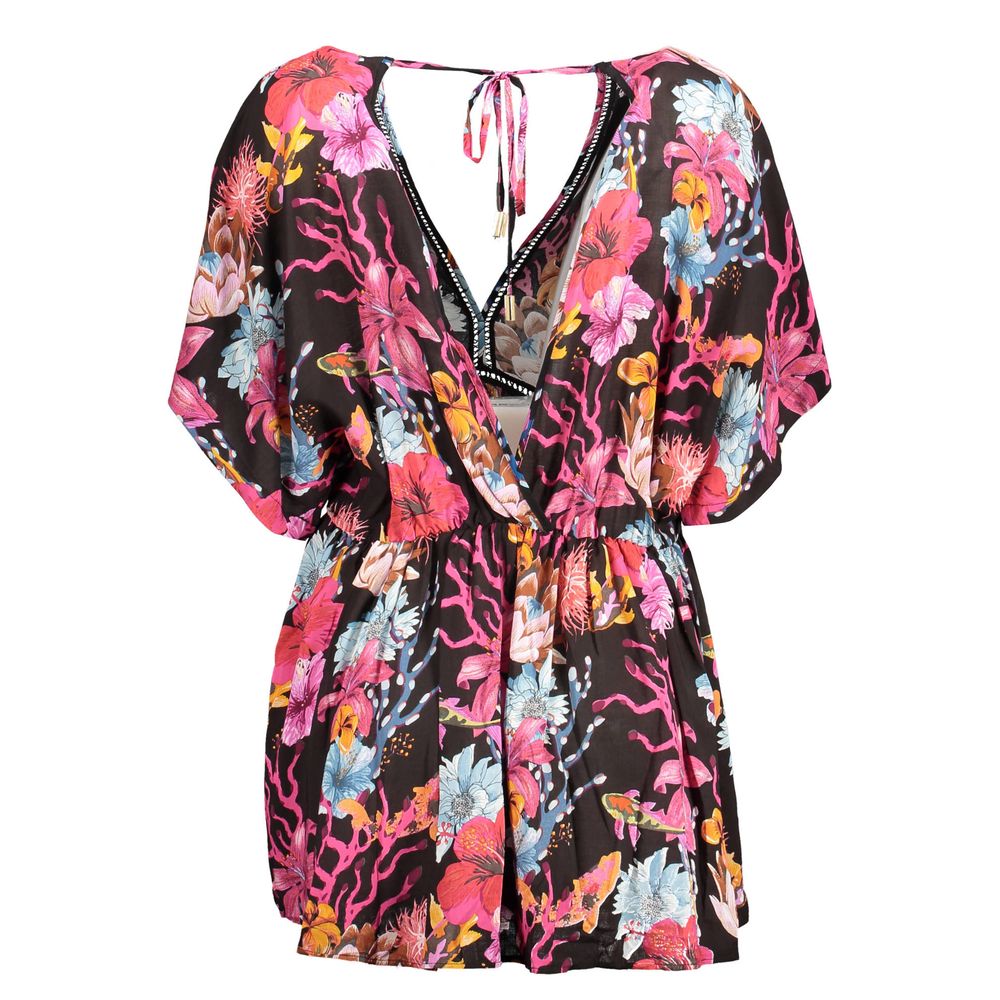 Desigual Schwarzes Damenkleid aus Viskose